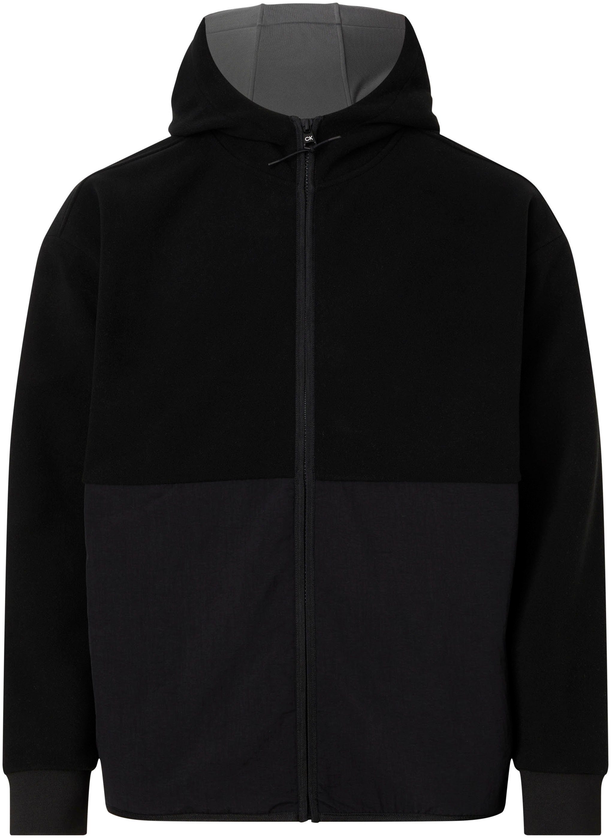 BONDED Black Klein Ck HOODED FLEECE Fleecejacke ZIP Calvin JACKET