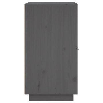 furnicato Sideboard Grau 65,5x40x75 cm Massivholz Kiefer
