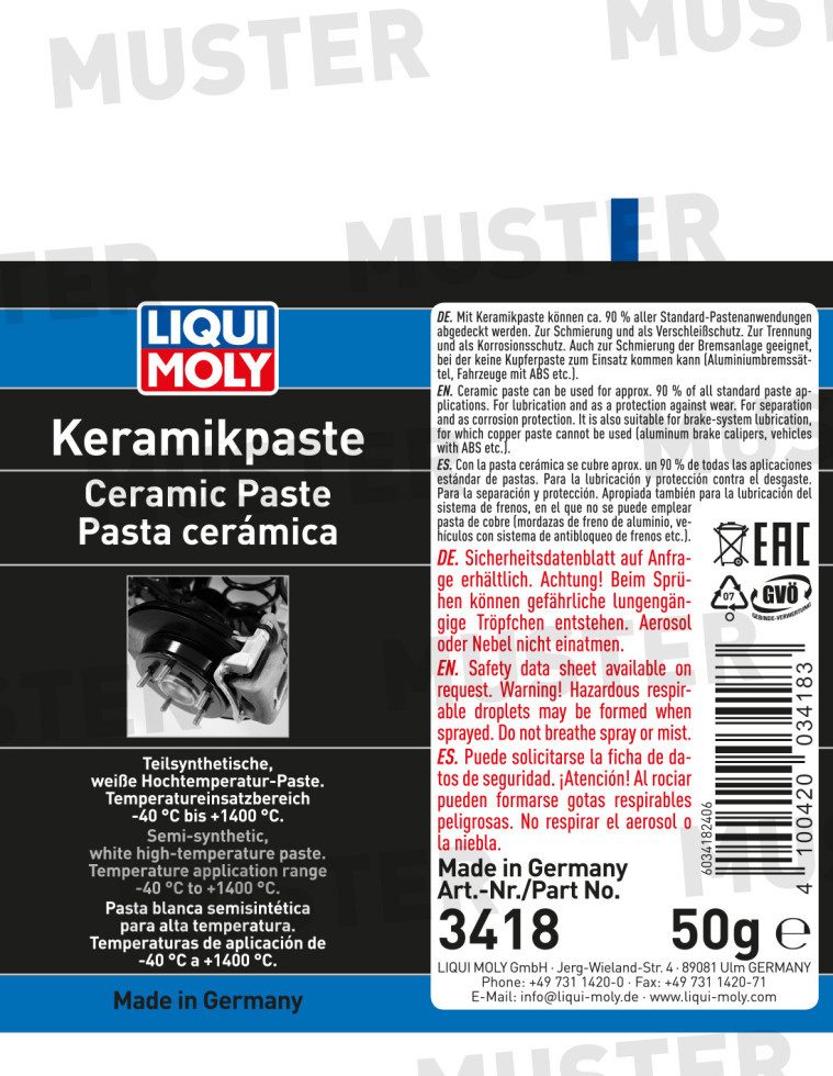 Liqui Moly Keramikpaste Liqui Moly Keramik-Paste 50 g