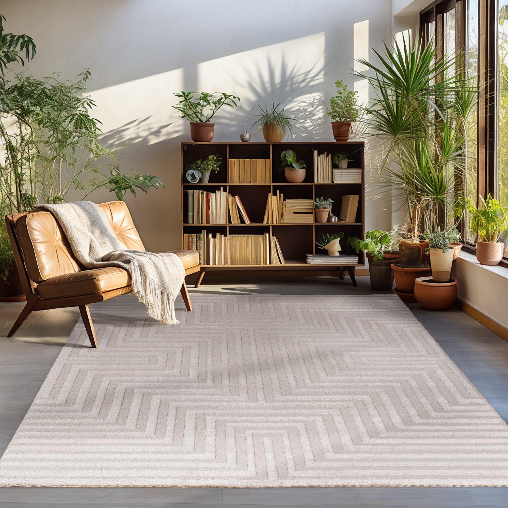 Carpettex Designteppich Geometrisch Design, Rechteckig, Höhe: günstig online kaufen