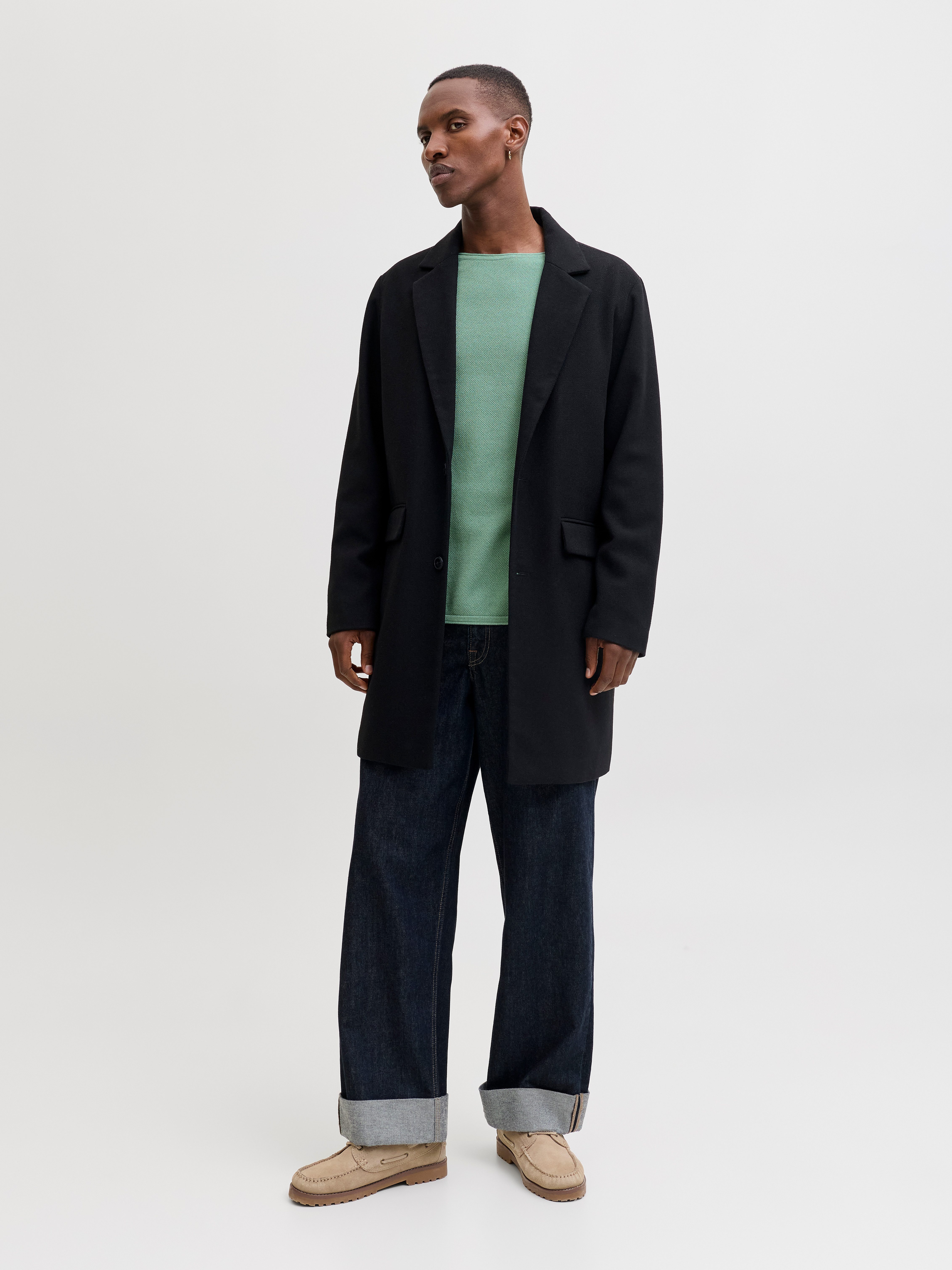 Jack & Jones Rundhalspullover JJEHILL KNIT CREW NECK NOOS Baumwolle, regular fit – Bild 5 von 5