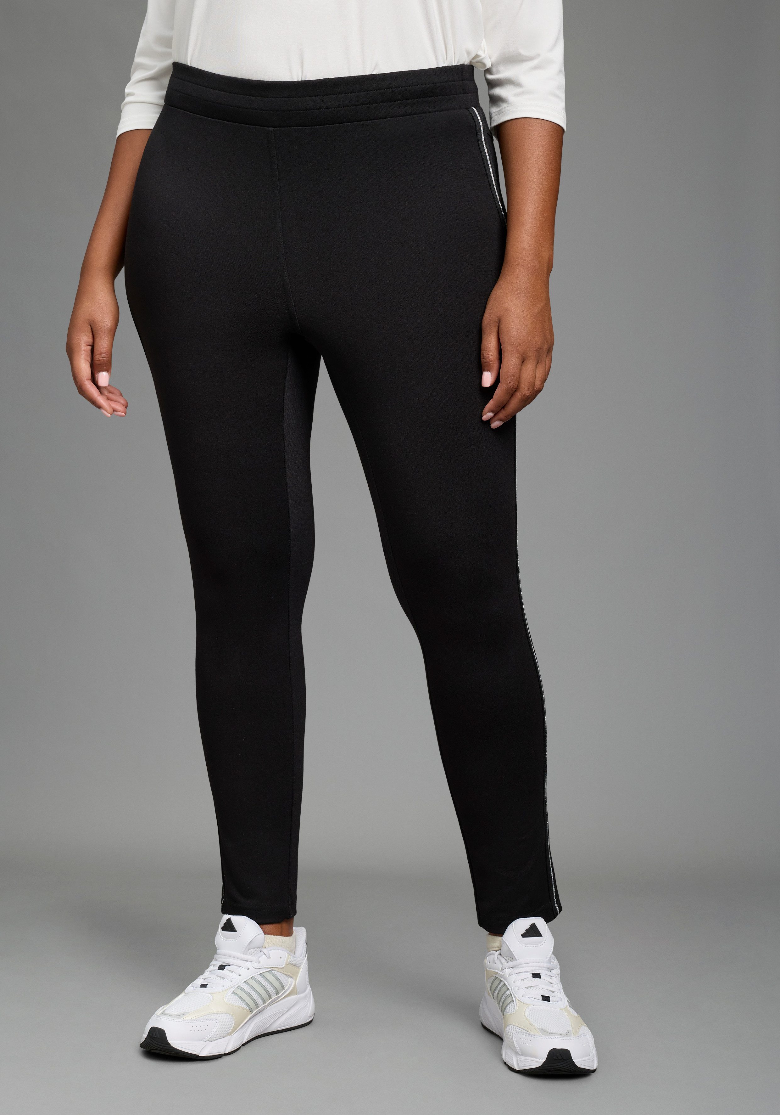 Laura Scott CURVE Jerseyhose Große Größen mit Sattelnaht hinten für gute Passform