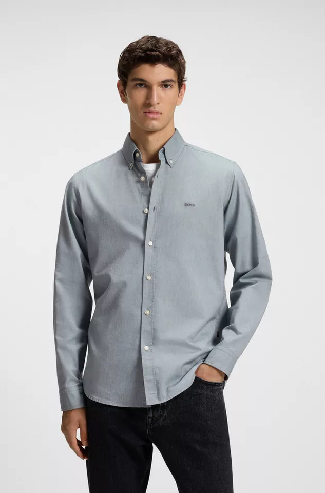 Boss Orange Businesshemd Rickert mit Button-down-Kragen