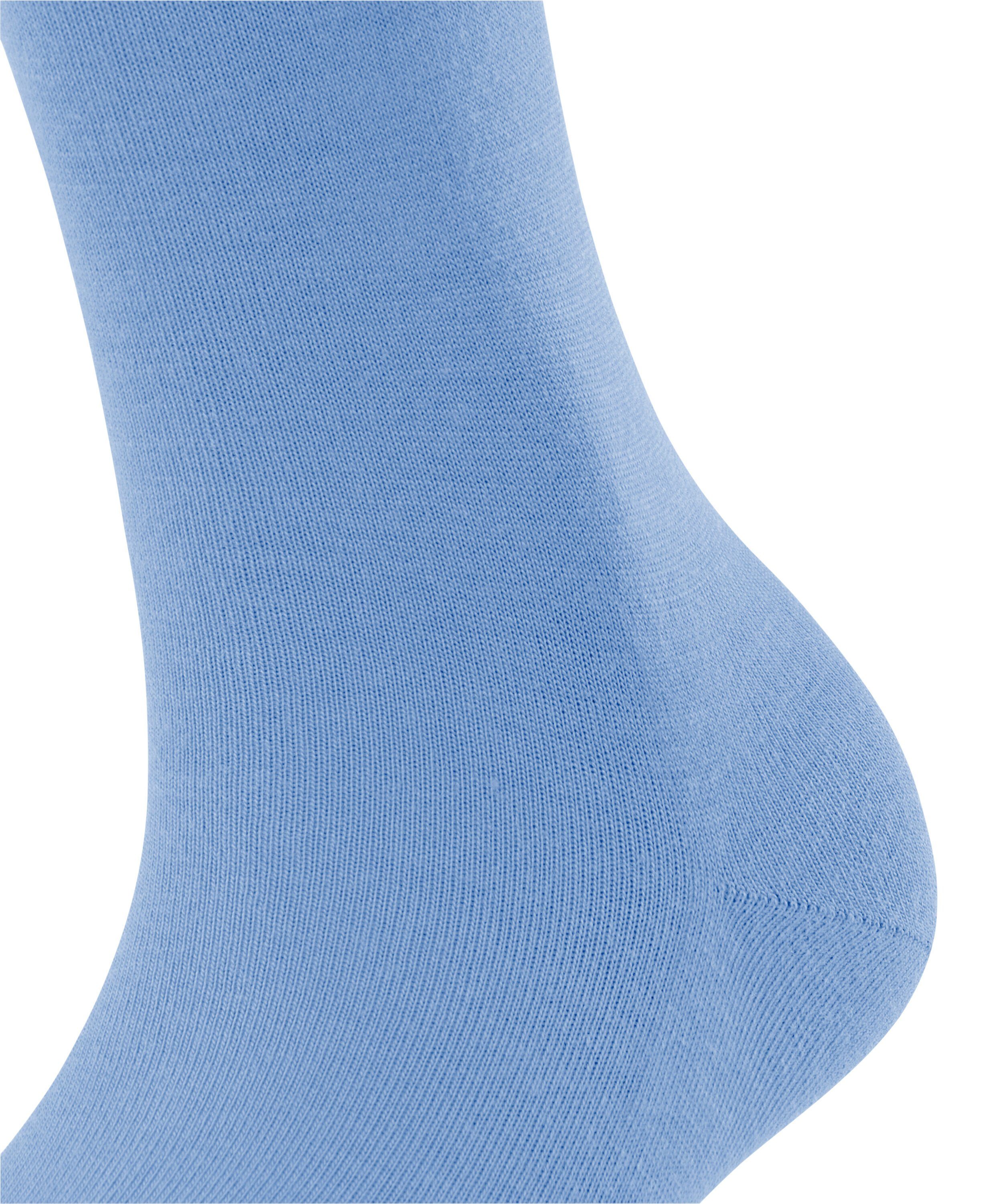 mit Kniestrümpfe Softmerino wärmender (1-Paar) FALKE (6367) Merinowolle arcticblue