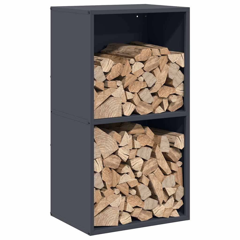 vidaXL Kaminholzregal Brennholzregal Anthrazit 40x30x75 cm Kaltgewalzter Stahl, BxTxH:0x0x0 cm