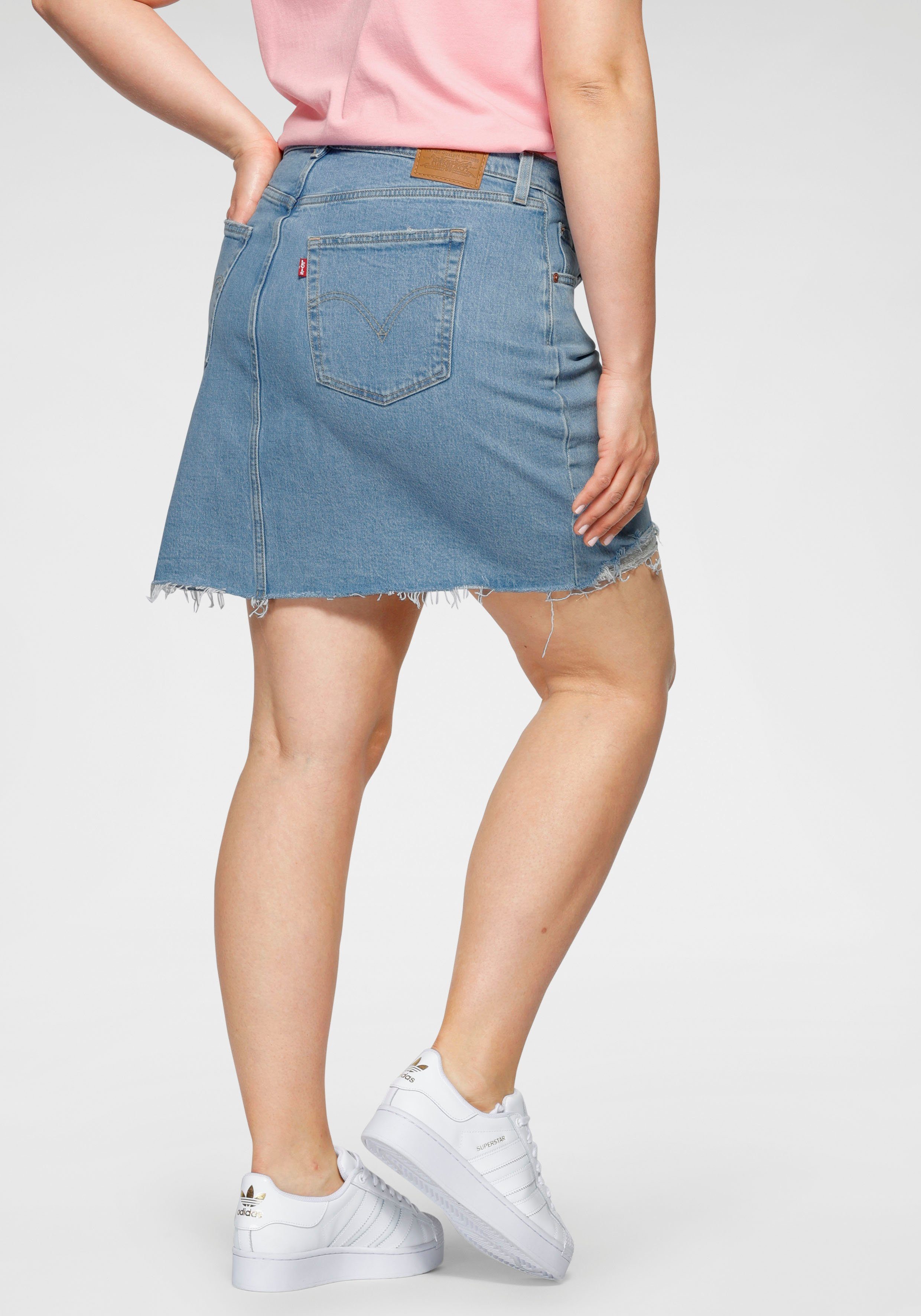 Levi's® Plus Jeansrock »Deconstructed Skirt« mit ausgefranstem Saum online  kaufen | OTTO