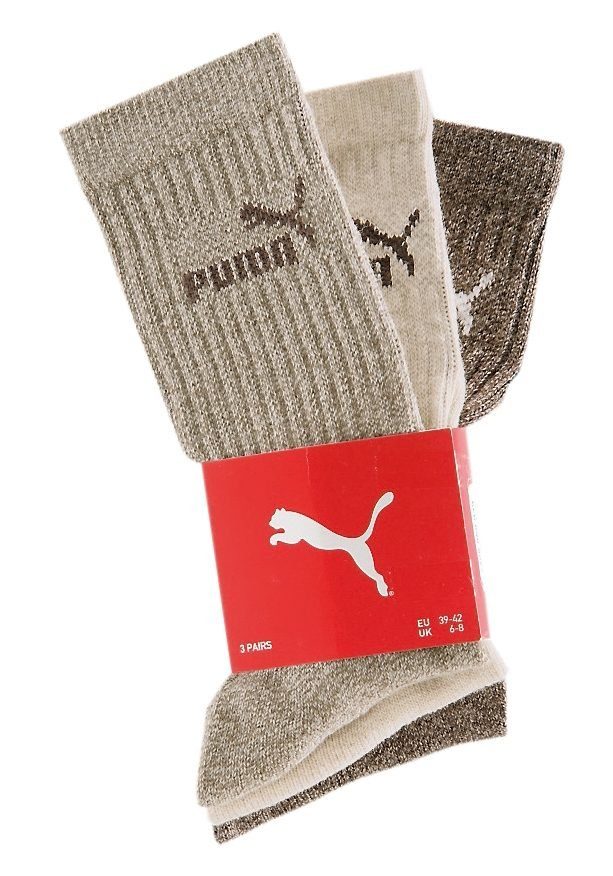 PUMA Freizeitsocken (3-Paar) Atmungsaktiv, feuchtigkeitsregulierend, Stretc günstig online kaufen