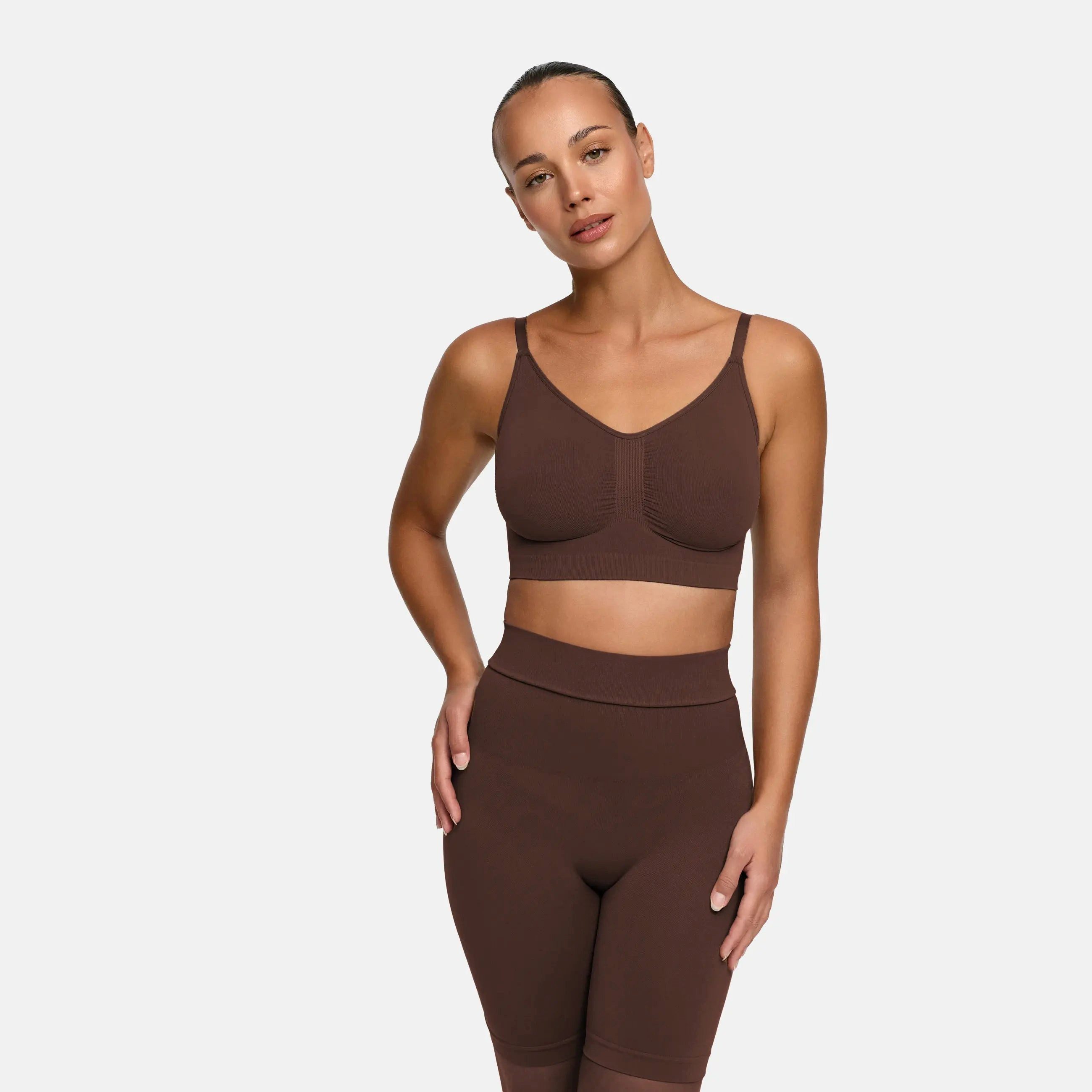 Shapingpants High Waisted Shaping Shorts-Braun-4XL