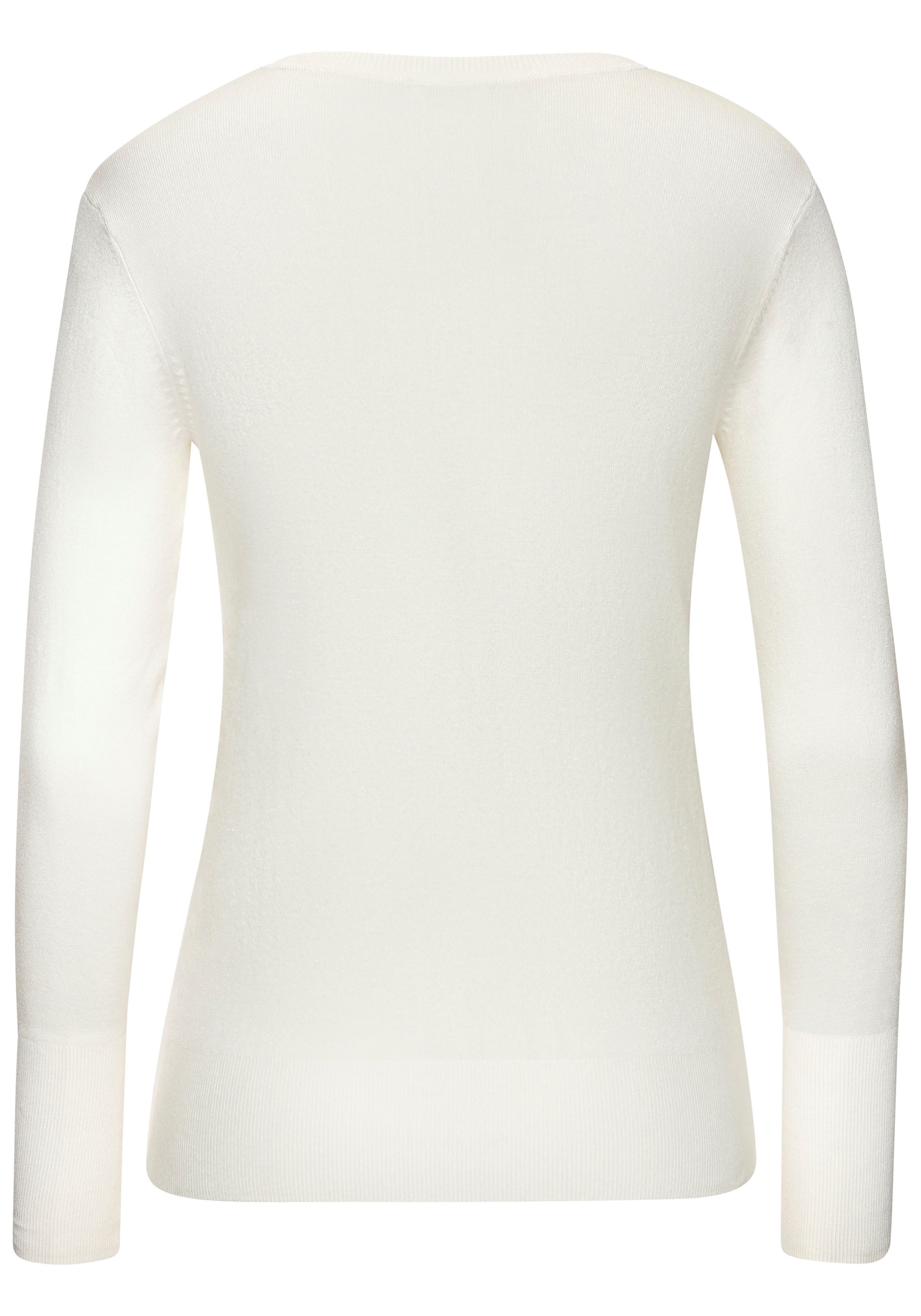 Vivance by Lascana V-Ausschnitt-Pullover in taillierter Form weicher Strickpullover, Feinstrickpullover, V-Pullover, Basic – Bild 4 von 5