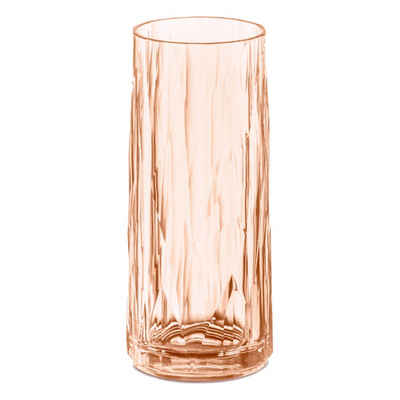 KOZIOL Longdrinkglas Club No. 3 Transparent Rose Quartz 250 ml, Kunststoff