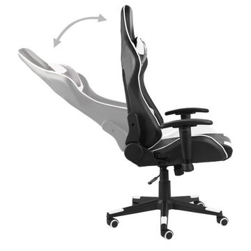 möbelando Gaming-Stuhl 3005458 (LxBxH: 69x68x133 cm), in Weiß und Schwarz