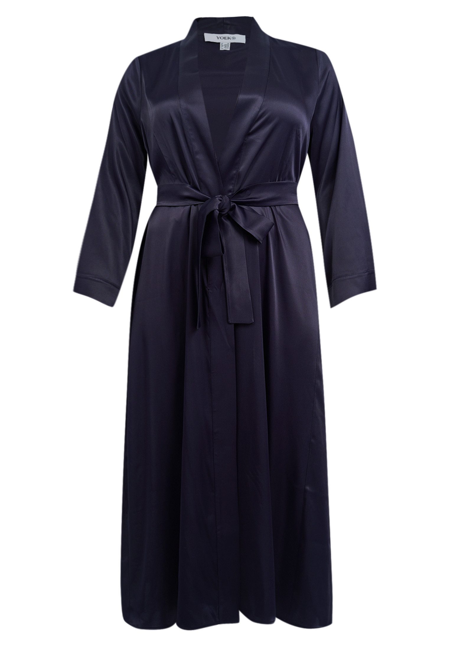 YOEK A-Linien-Kleid Damen mit Langarm Kleid mit langen Ärmeln
