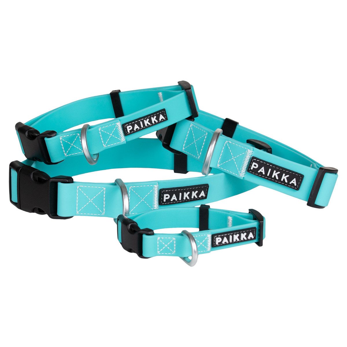 PAIKKA Hunde-Halsband Hundehalsband "Glow Collar" aqua