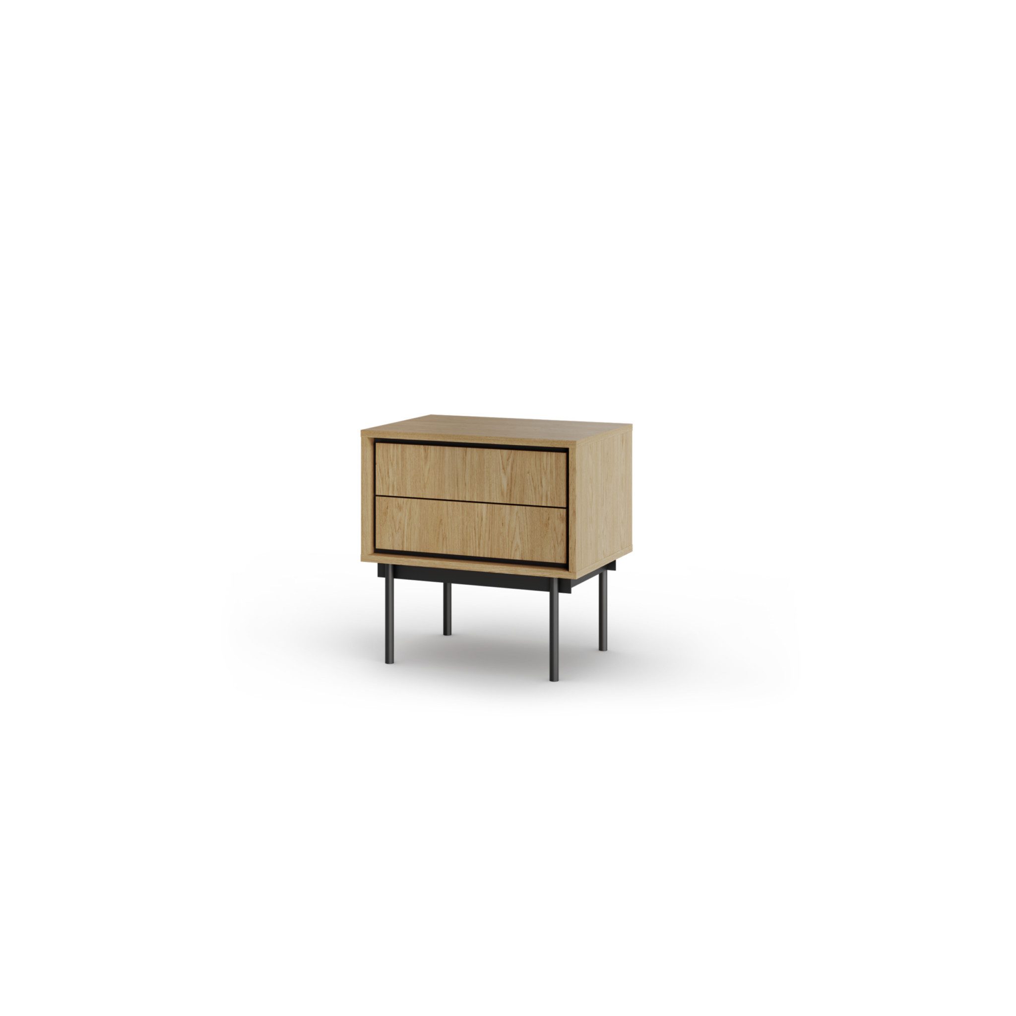 ROYAL24_MARKT Nachttisch Delvaro Eleganter mit Schublade und Stahlgestell (Nachttisch, Premium - Delvaro), Luxus – Edel – Zeitlos