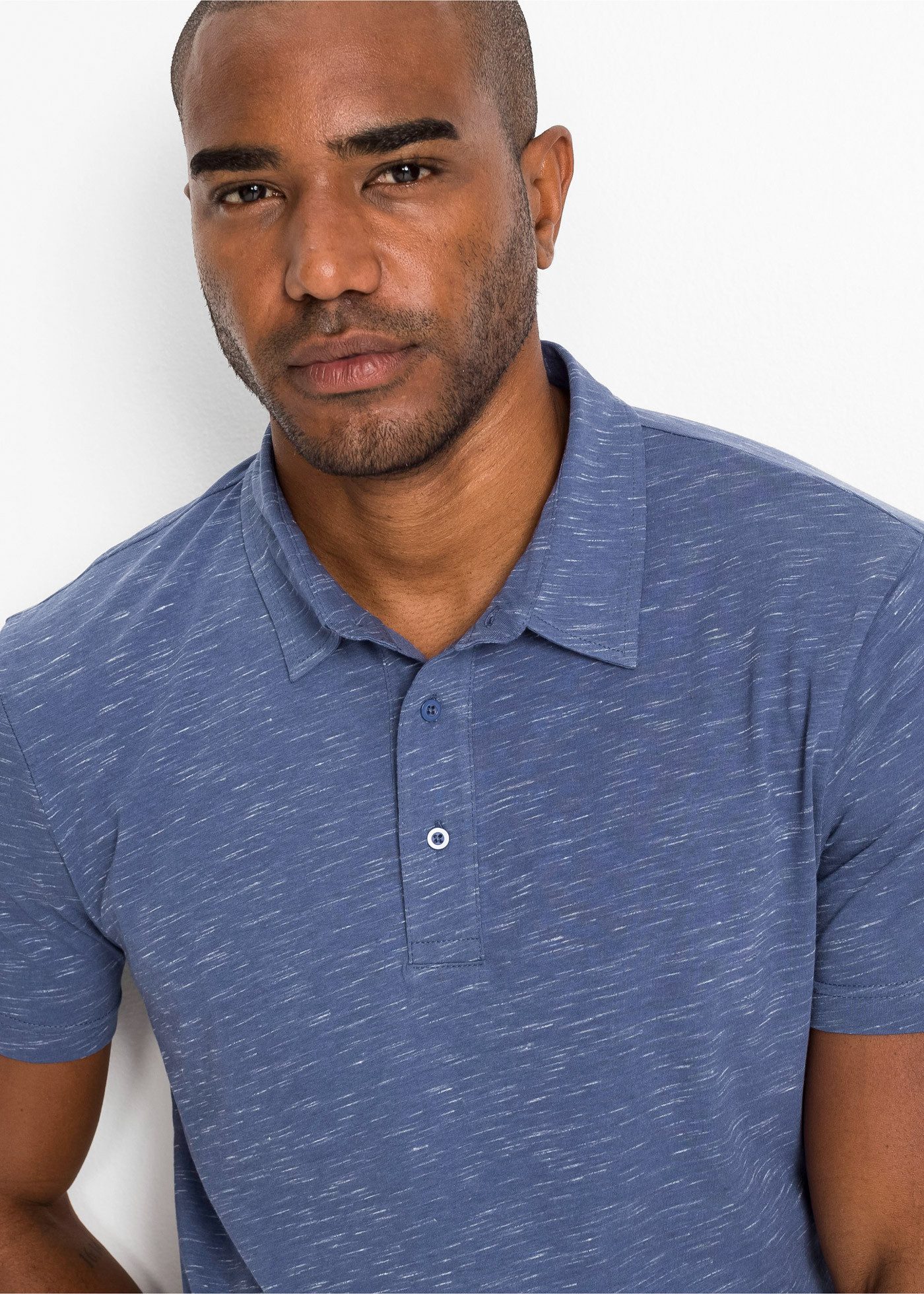 bonprix Poloshirt Regular Fit, Kurzarm, Kragen mit Knopfleiste