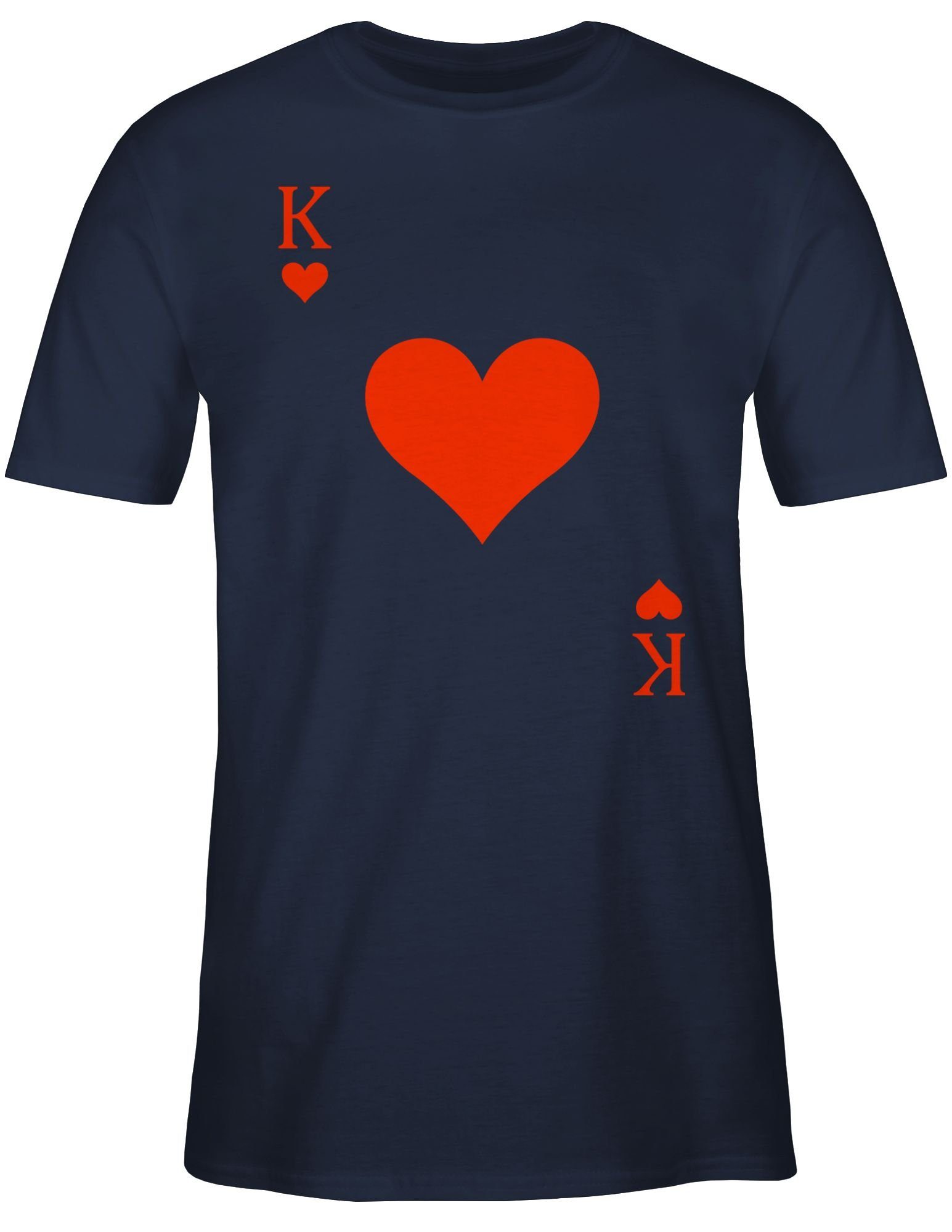 Shirtracer T-Shirt Herz König Spielkarte I günstig online kaufen