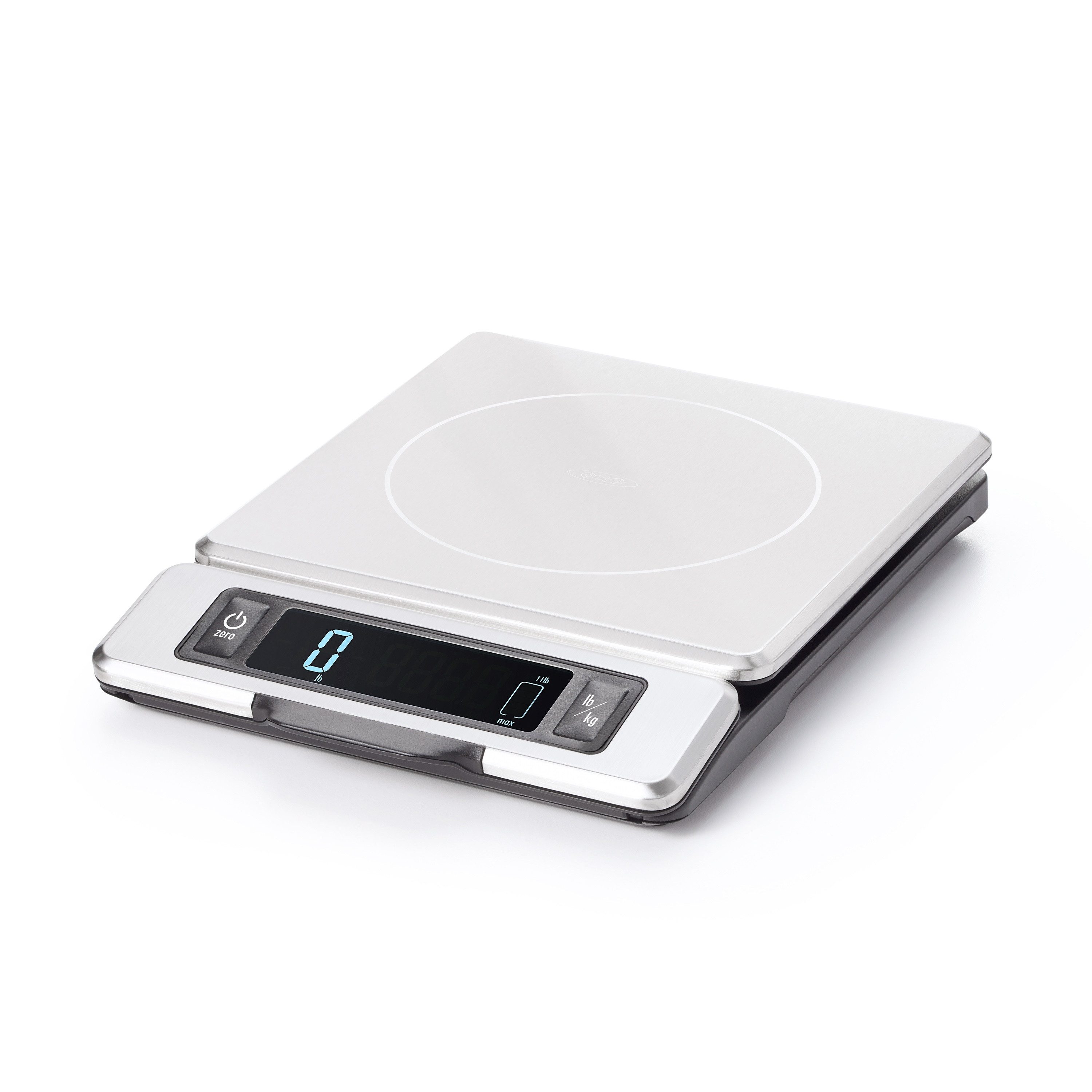 OXO SteeL Küchenwaage OXO 11lb/5kg Edelstahlwaage, (1-tlg), das ausziehbare Display ermöglicht einfaches, genaues Messen