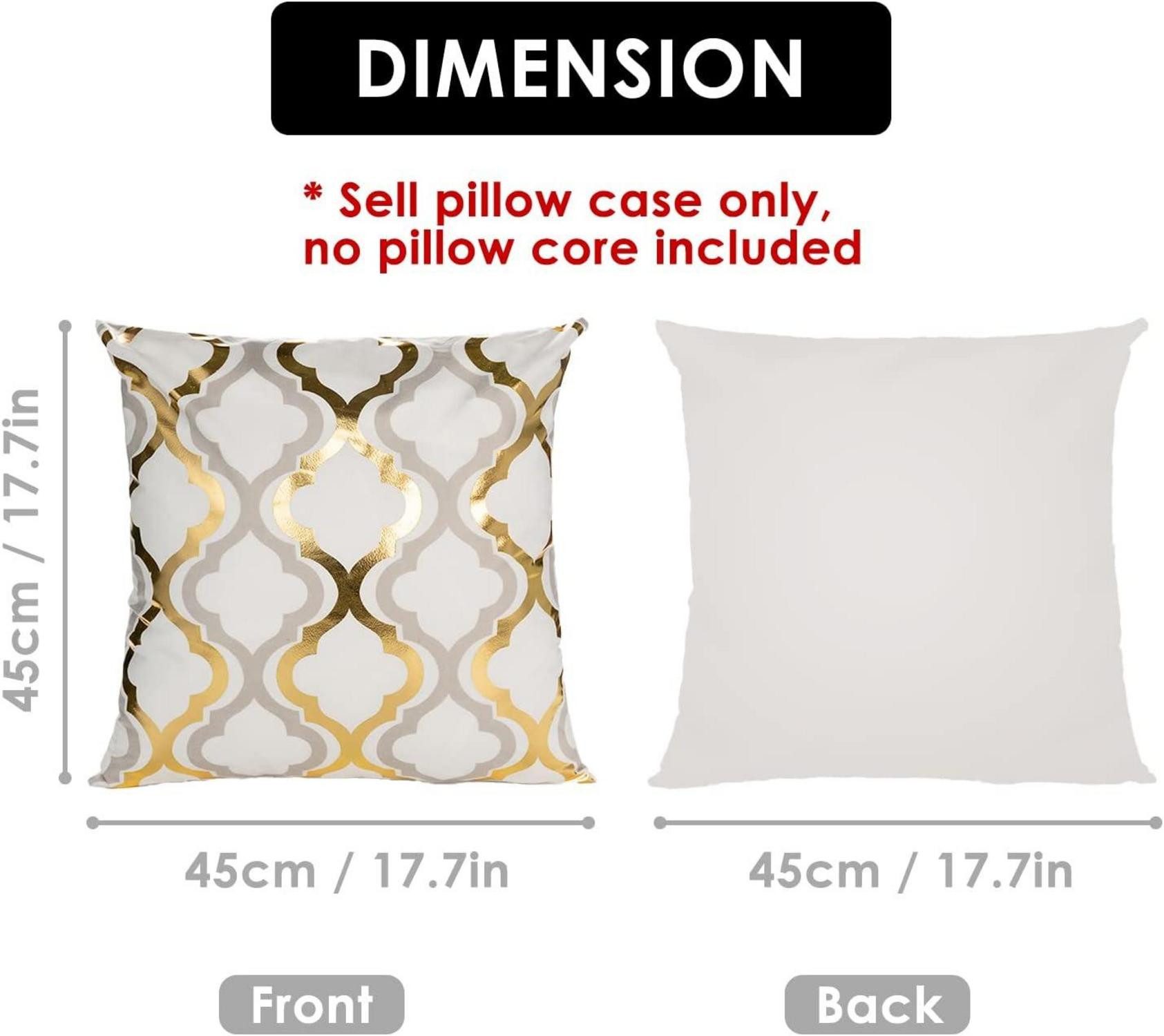 LuxusKollektion Dekokissen 4er Set samt Kissenbezug günstig online kaufen