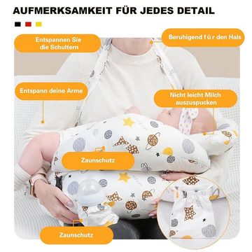 MAGICSHE Stillkissen Futterkissen für Mütter 3-teiliges U-förmiges Stillkissenset, abnehmbares Babykissen aus 100% Baumwolle