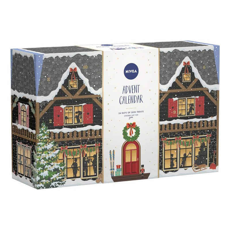 Nivea Календари Календари 2022 für Sie, Weihnachts-Adventskalender, mit 24 einer Vielzahl von NIVEA Produkten, Beauty-Adventskalender