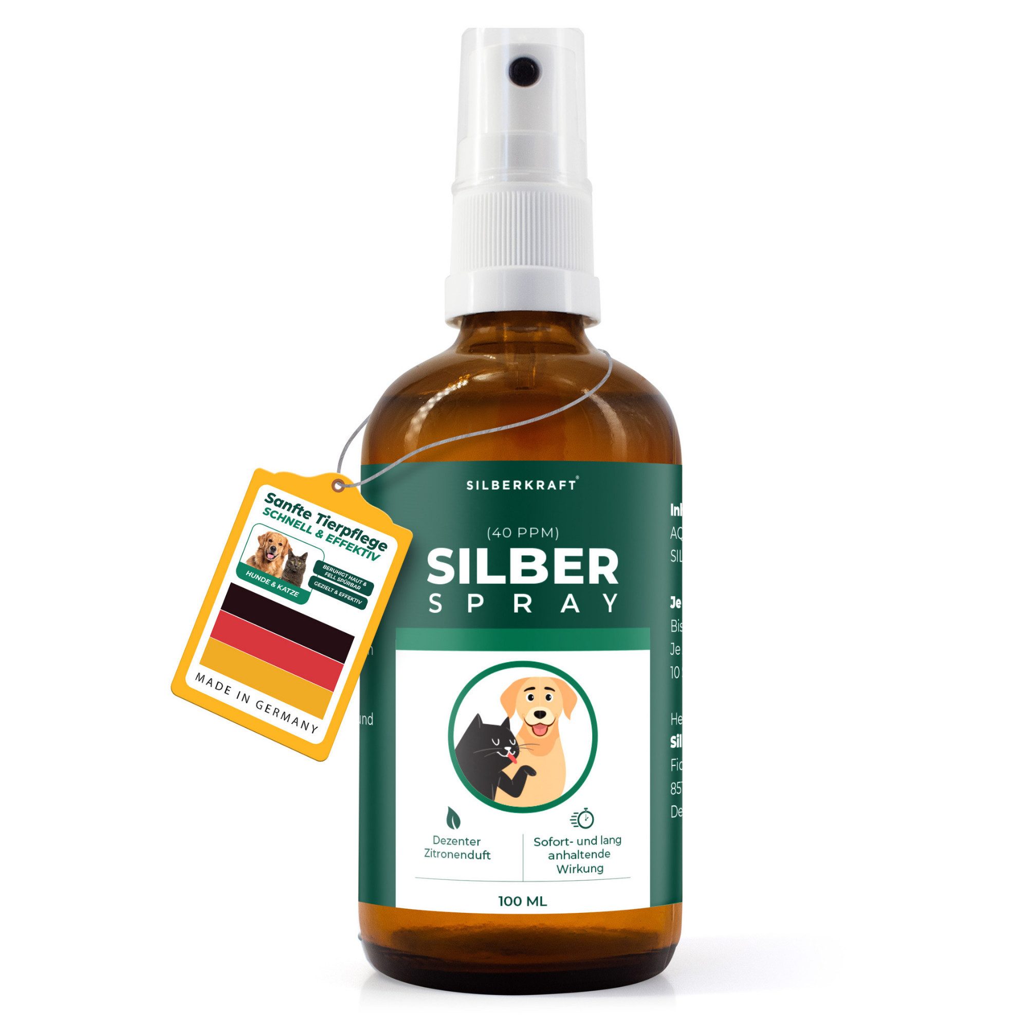 Fellpflege Kolloidales Silberspray - Spray zur Wundheilung