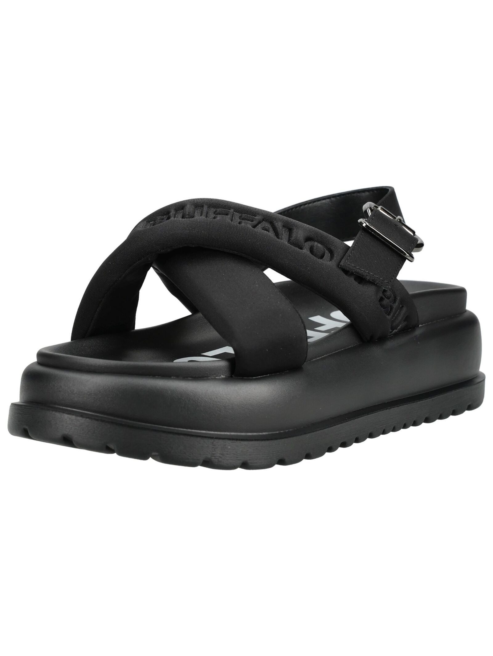 Buffalo Buffalo Sandalen Textil Plateausandaletten