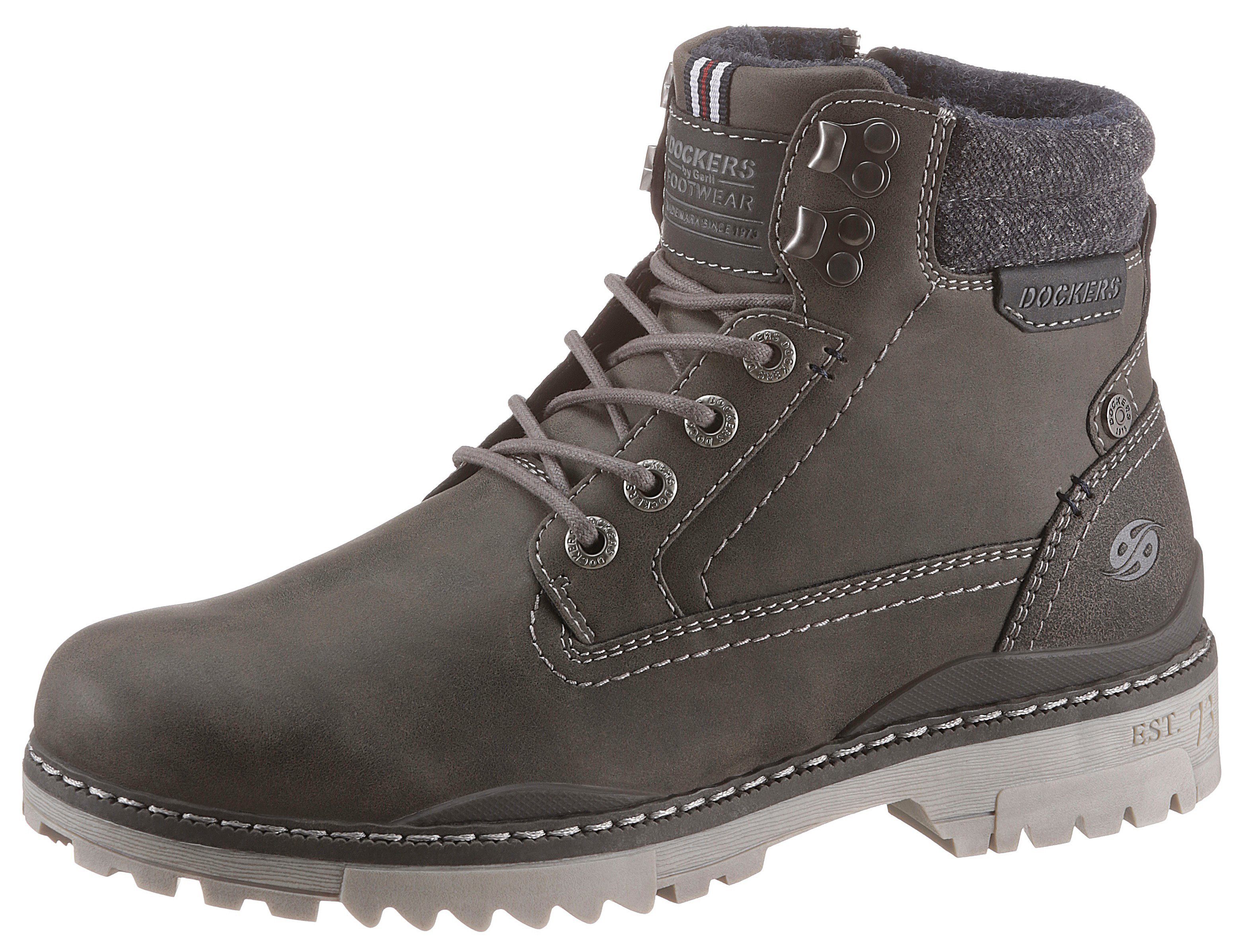 Dockers by Gerli Schnürboots Winterboots, Workerboots mit Profilsohle