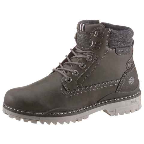 Dockers by Gerli Schnürboots Hiking Boot, Trekking Boot, Schnürstiefel mit Reißverschluss