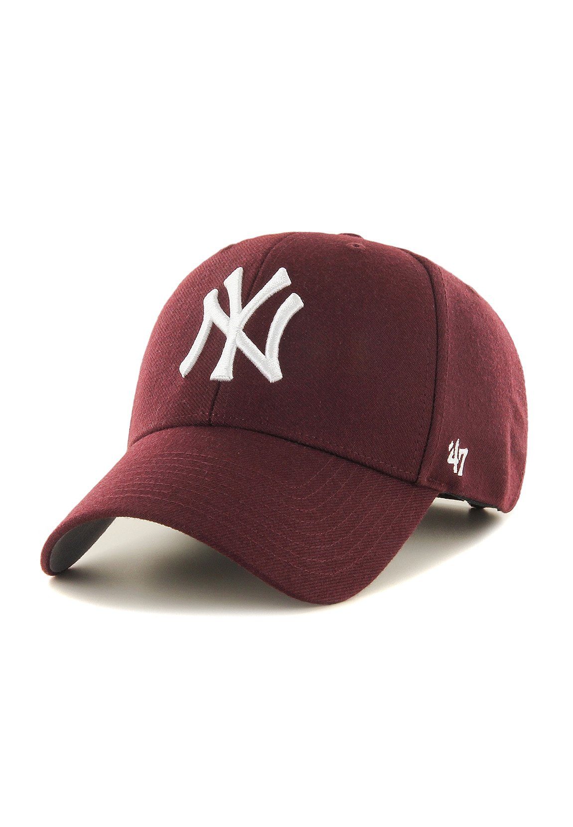 x27;47 Brand Baseball Cap 47 Brand MVP NY Adjustable Dunkelrot B-MVP17WBV-KMA Cap YANKEES