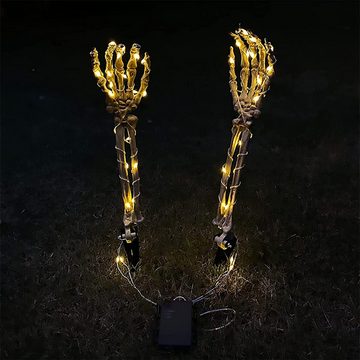 GelldG Dekoobjekt Halloween-Skelett-Dekorationslichter, 45 cm Skelett-Hände-Dekoration