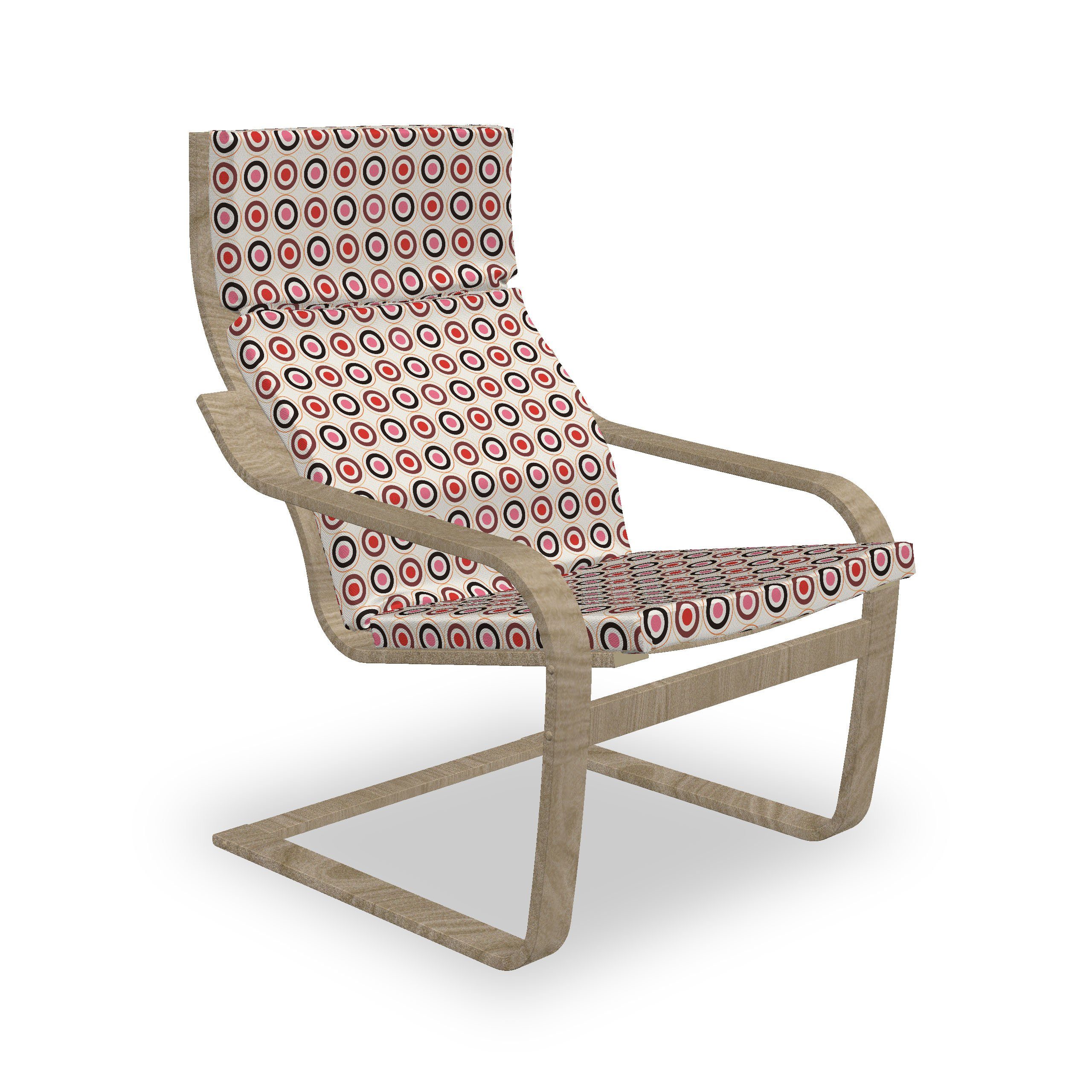 Abakuhaus Stuhlkissen Sitzkissen mit Stuhlkissen mit Hakenschlaufe und Reißverschluss, Geometrisch Kreise geometrische Kunst