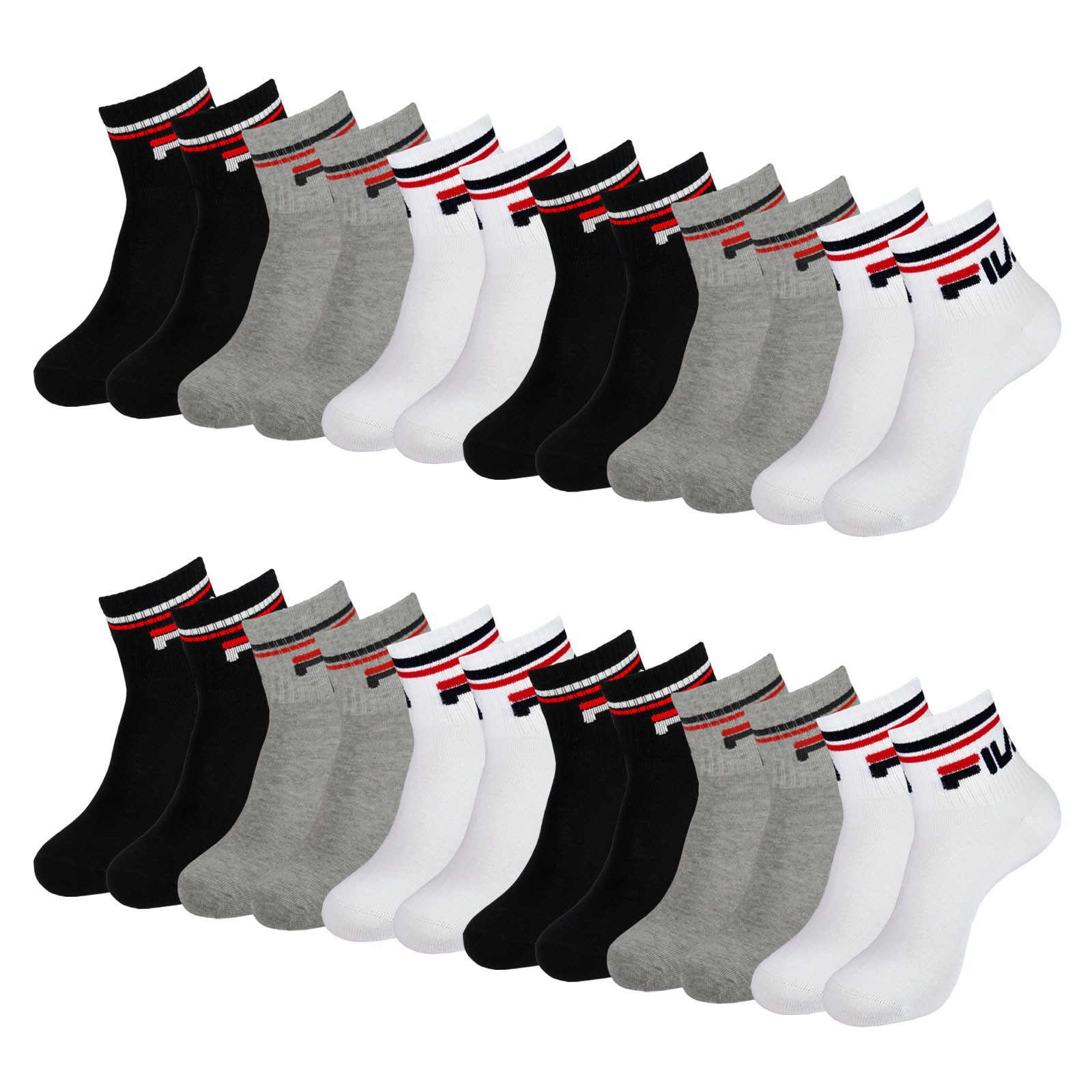Fila Kurzsocken Quarter Socks Calza (12-Paar) günstig online kaufen
