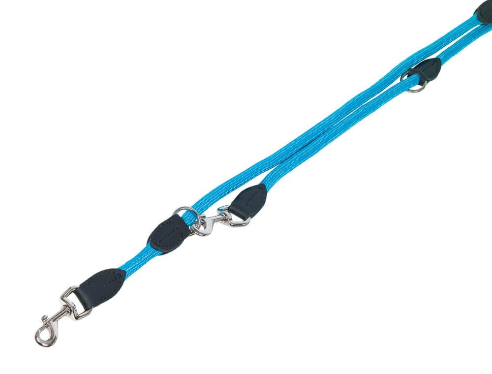 Nobby Hundeleine Nobby Führleine "FUN ROYAL" hellblau, S-M, L: 200cm