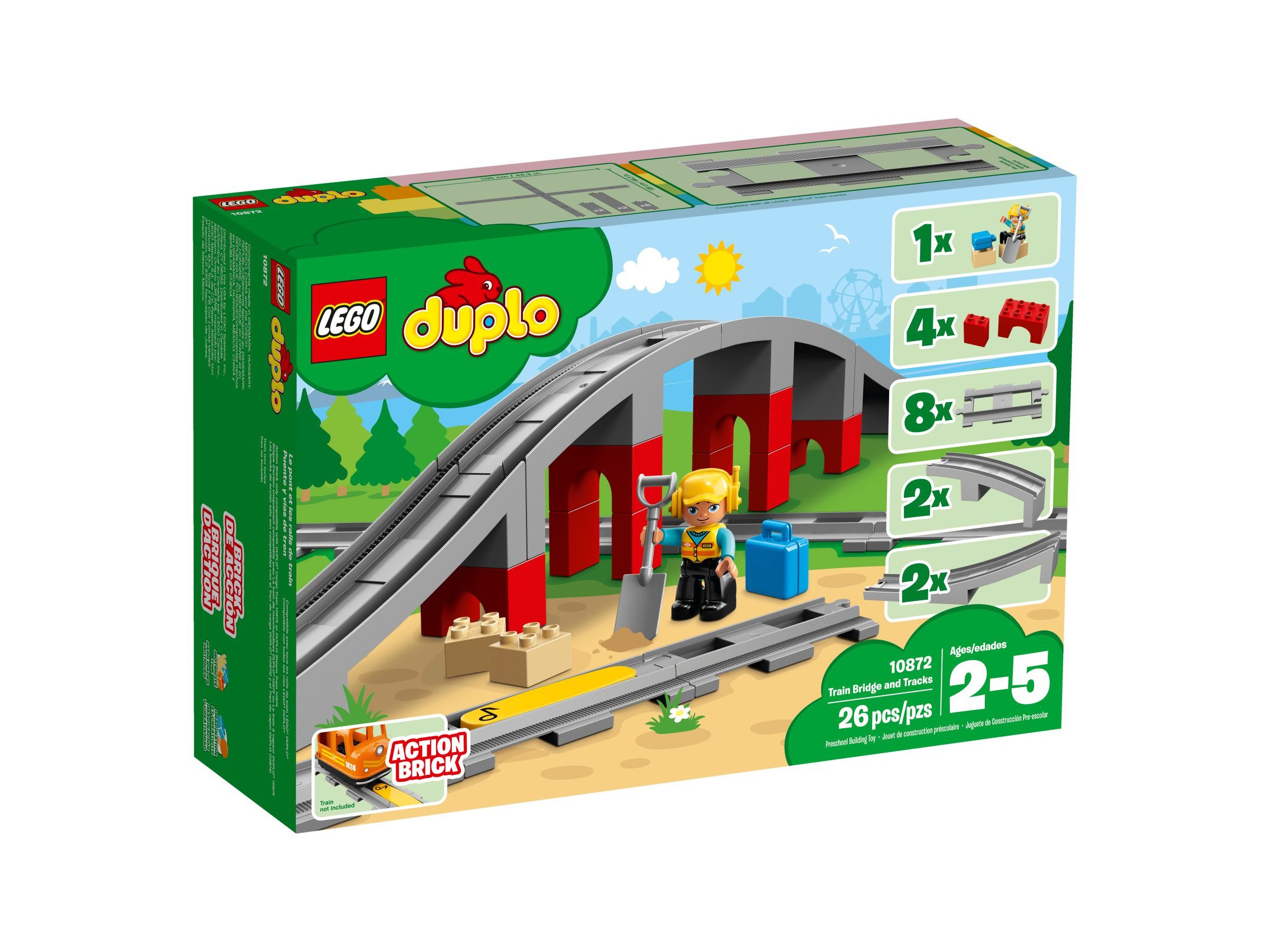 LEGO® Duplo 10872 Eisenbahnbrücke und Schienen günstig online kaufen