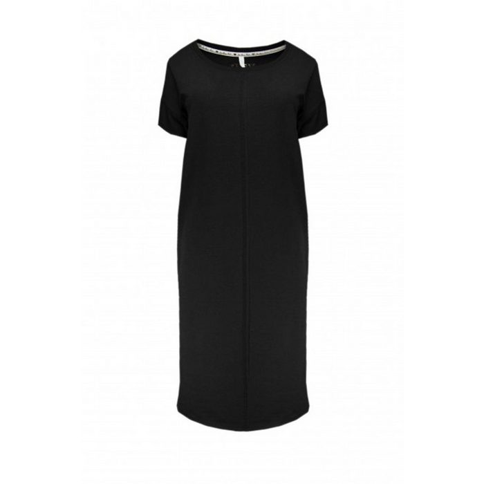 XOX Sommerkleid XOX Sweatkleid mit Applikation auf dem Rücken schwarz - Fair Trade Kleid