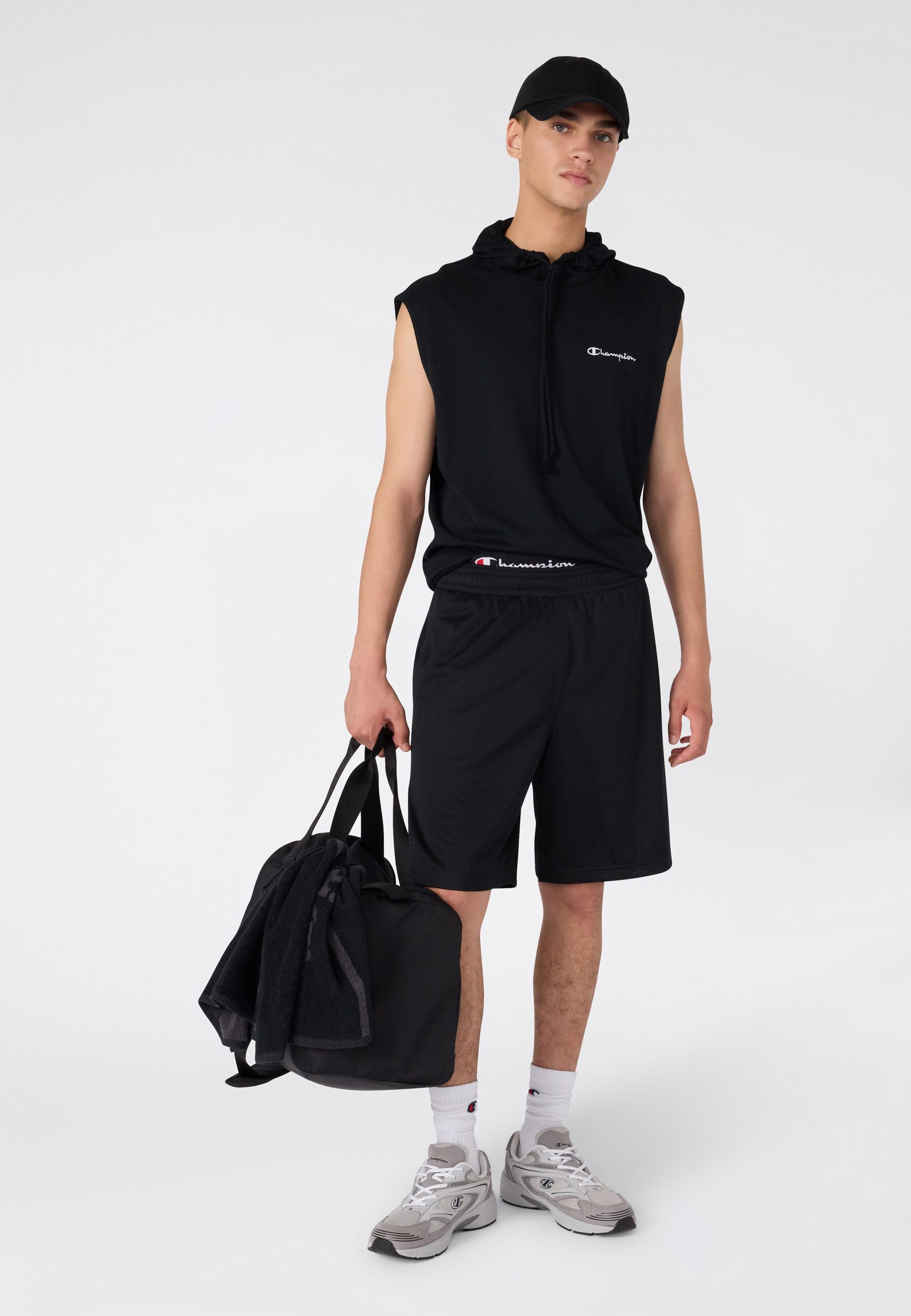 Champion Kapuzenshirt ICONS CONTRAST Jersey Hooded Tee aus Baumwolle, in den Größen S bis XXL