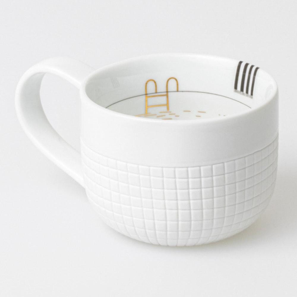 Räder Tasse Design Tasse Bildergeschichten Auszeit Badesee Weiß