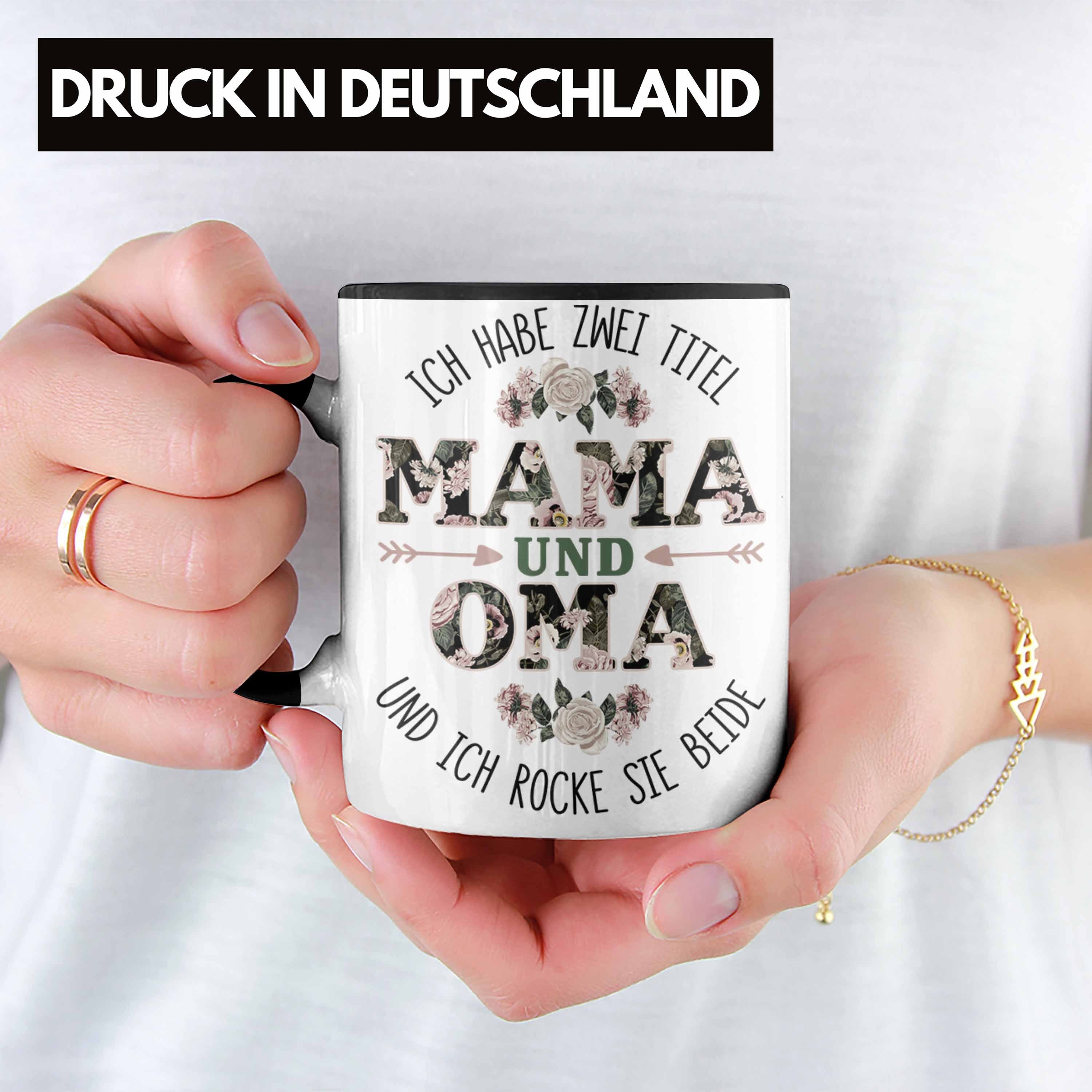 Trendation Tasse Mama und Oma Tasse Geschenk für Oma Weihnachten Geburtstag Lustige