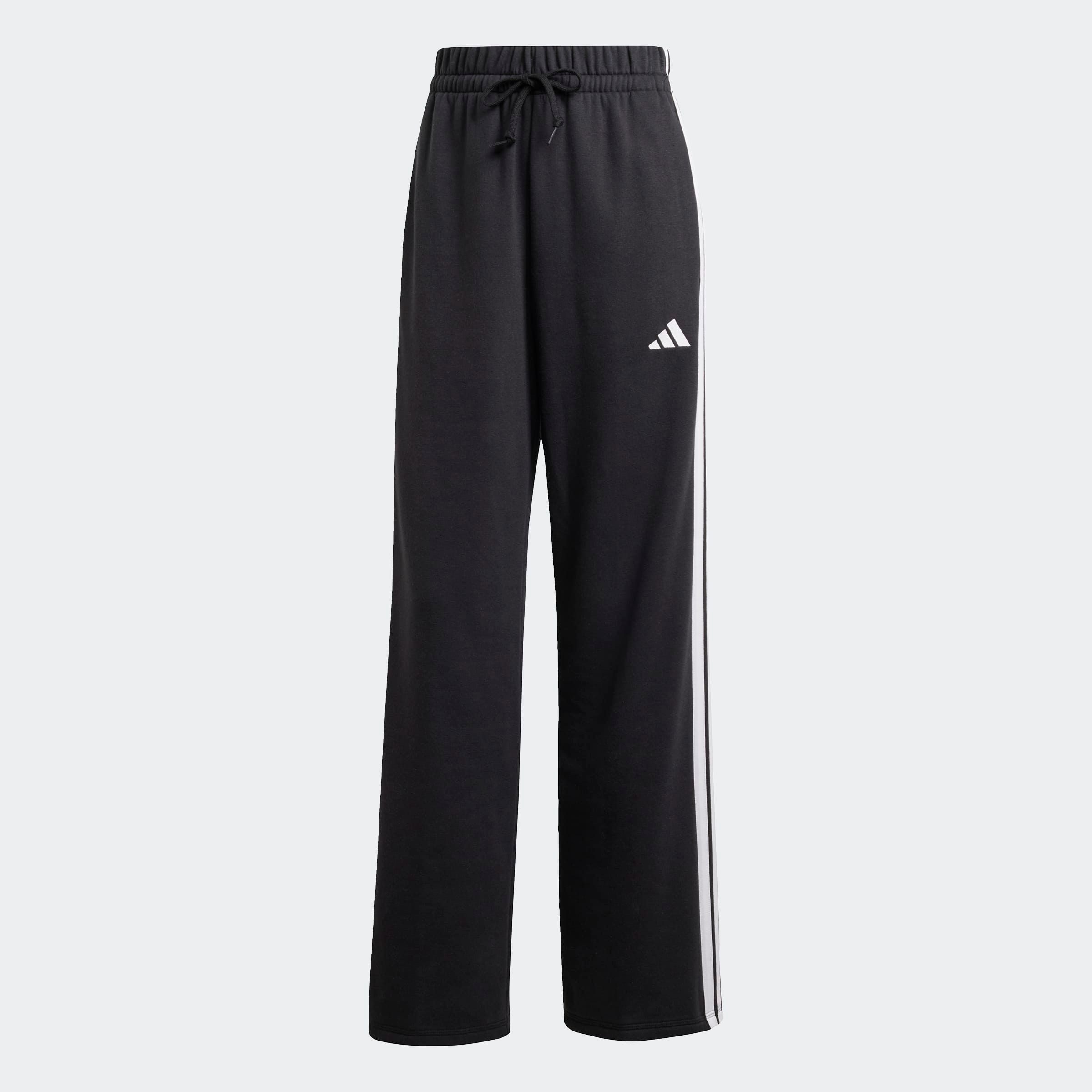 Sporthose ESSENTIALS 3-STREIFEN OPEN HEM FRENCH TERRY
