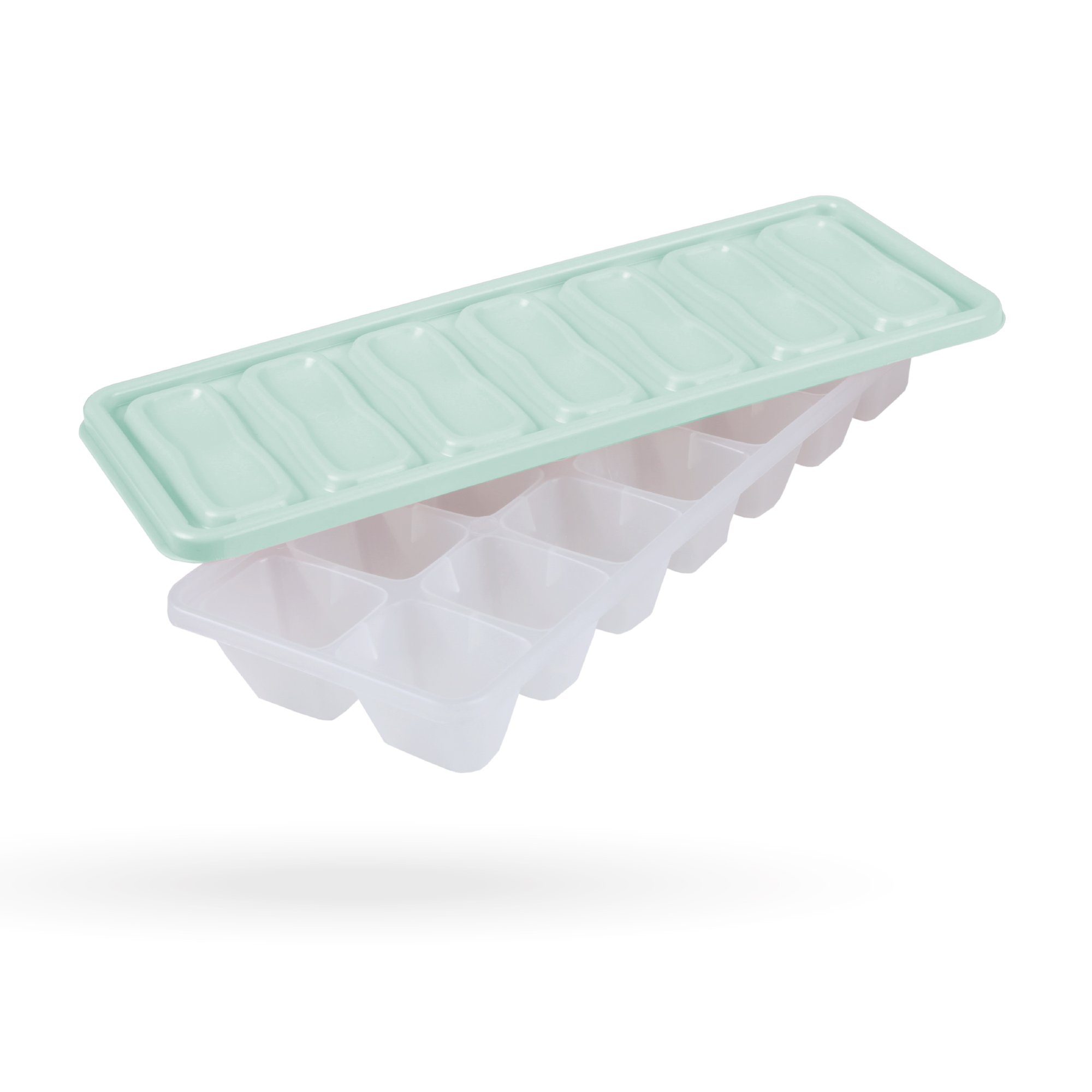 Pro Home Eiswürfelbehälter, Kunststoff, (4er Set, 4-tlg), Eiswürfelbox mit Deckel - Aufbewahrung für eiskalte Getränke