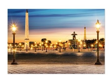 wandmotiv24 Leinwandbild Place de la Concorde, Städte (1 St), Wandbild, Wanddeko, Leinwandbilder in versch. Größen