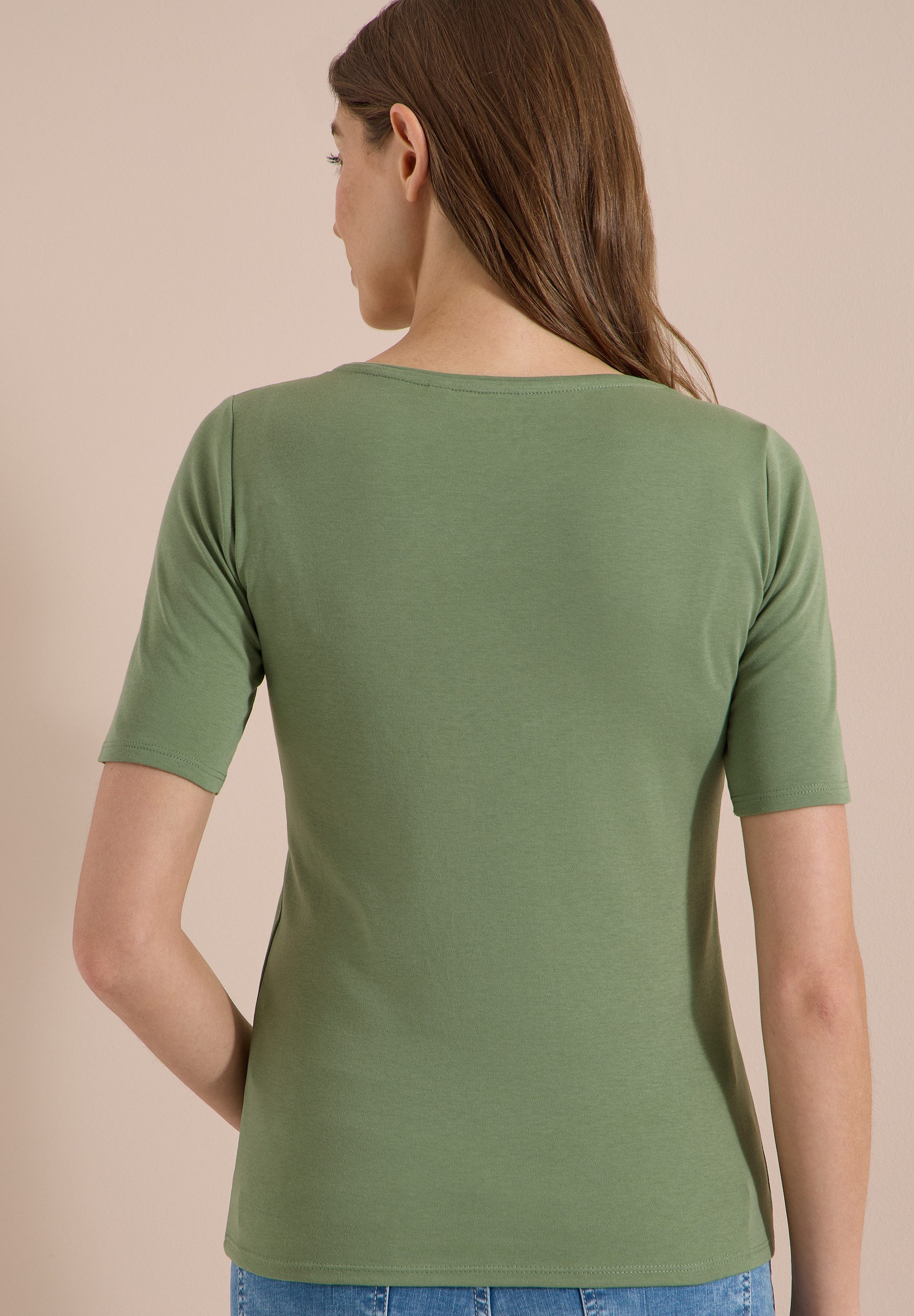 CECIL T-Shirt Style Lena mit klassischem Rundhalsausschnitt