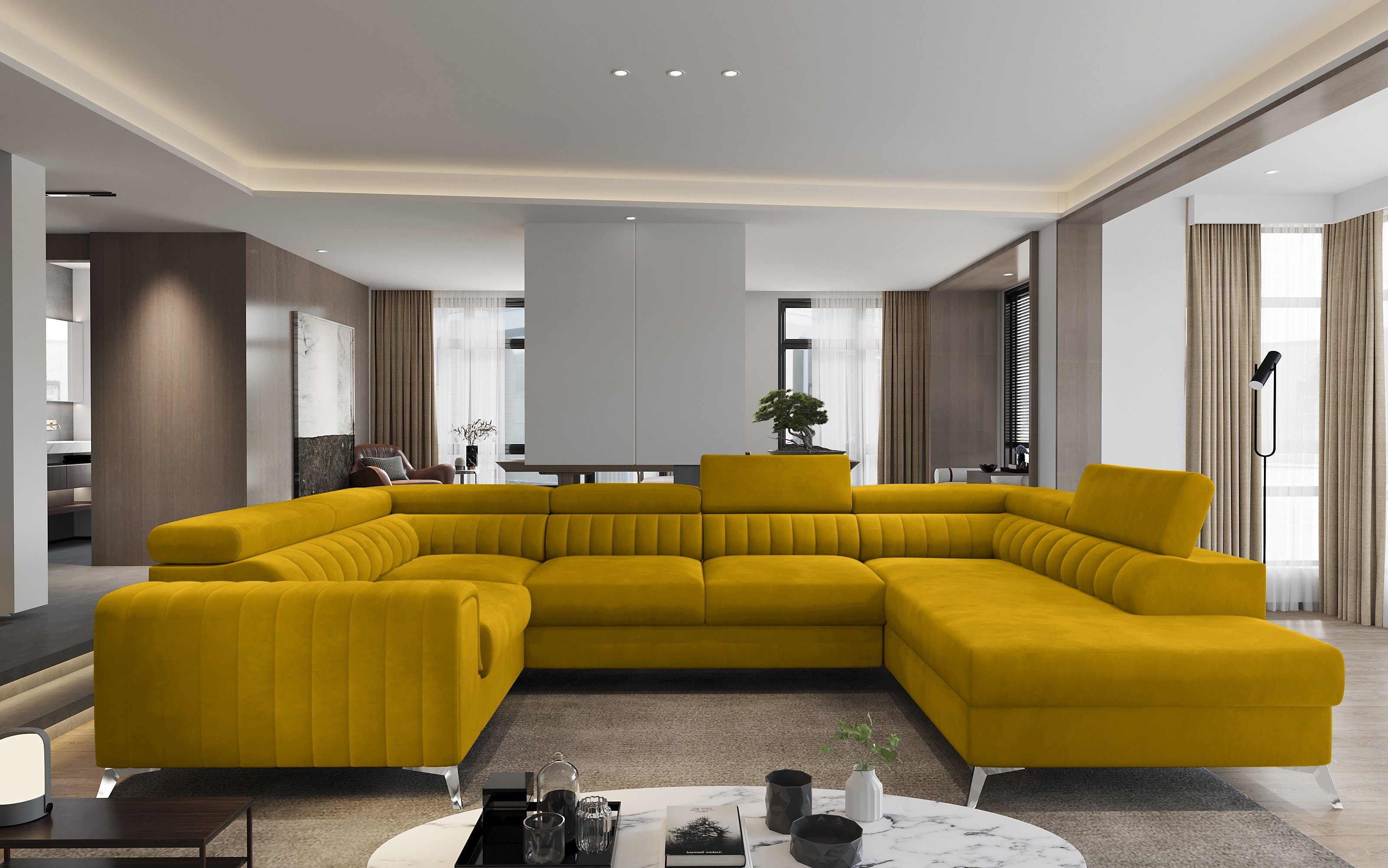 yourhouse24 Wohnlandschaft Louis mit Bettkasten und günstig online kaufen