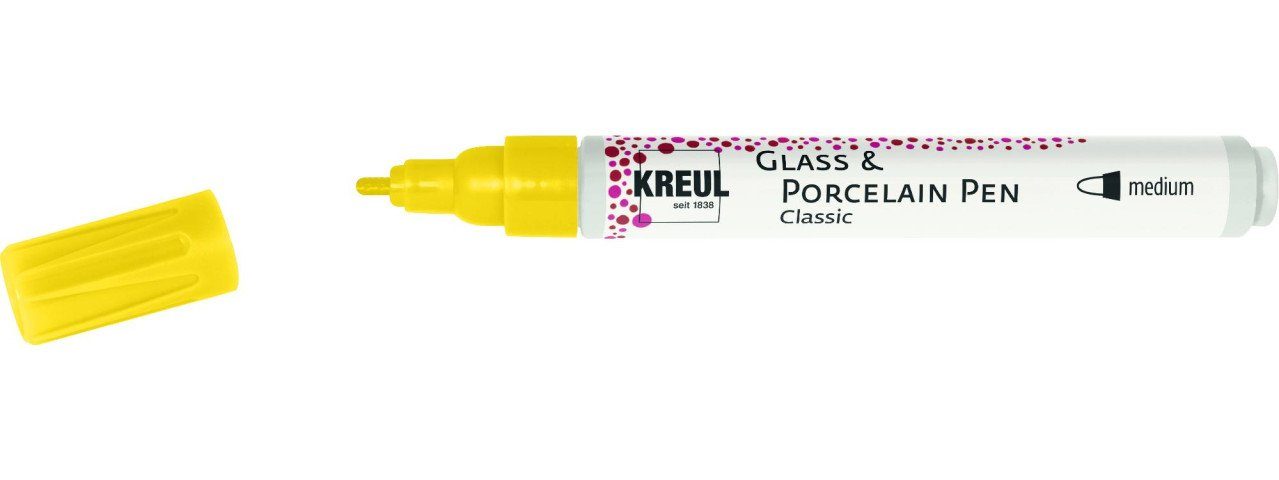 Classic Glass Kreul & Künstlerstift Porcelain signalgelb Kreul Pen