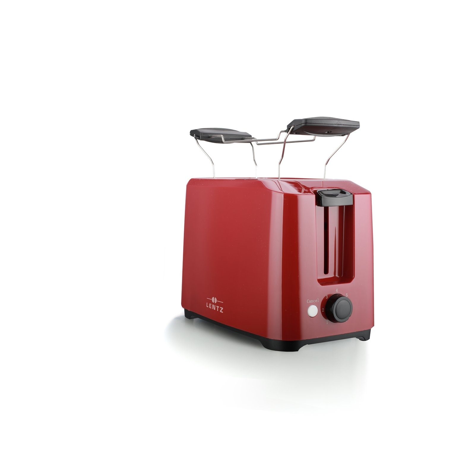 Lentz Toaster Toaster 700W, 2 Schlitz-Toaster, 700 W Rot | Langschlitztoaster