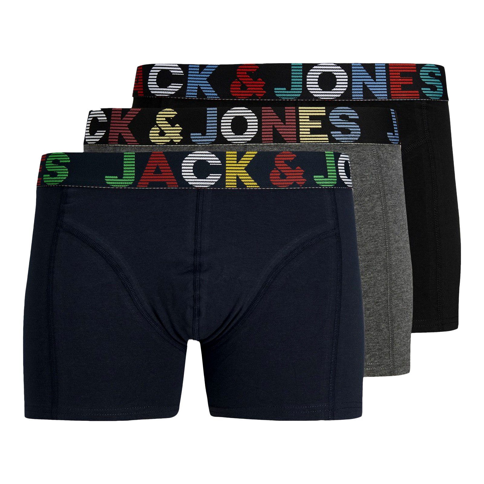 Jack & Jones Trunk (3-St) mit Markenschriftzug am Bund günstig online kaufen