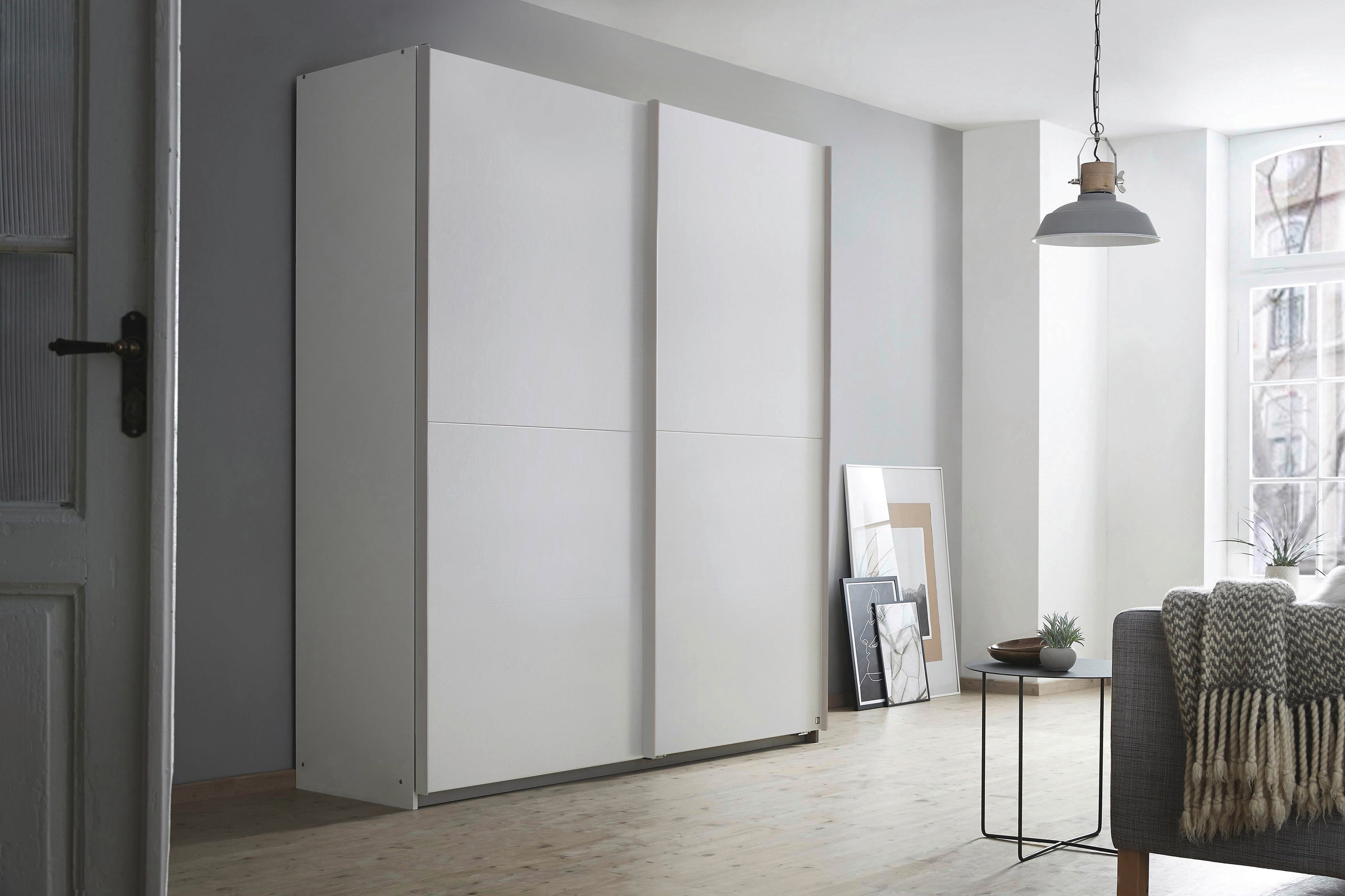 rauch Schwebetürenschrank Kleiderschrank Schrank Garderobe Wäscheschrank SATURN (3 verschiedene Ausstattungen BASIC/CLASSIC/PREMIUM (inkl. SOFT-CLOSE) zeitlose Farbkombinationen, B/H/T: 175/191/59 cm MADE IN GERMANY