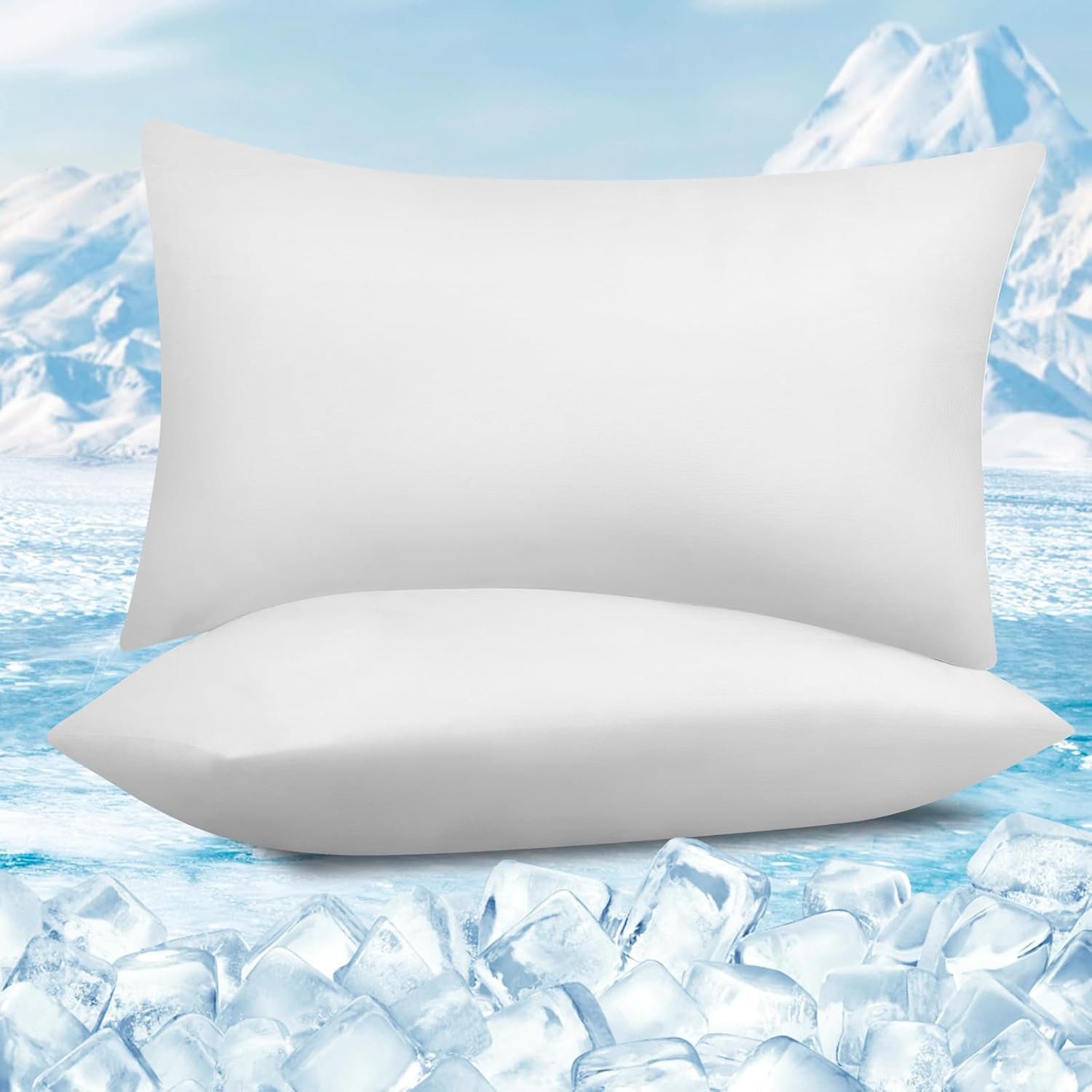 Woltu Kissenbezug, (2 Stück), Kühlende Kissenhülle, Weich, Atmungsaktiv, mi günstig online kaufen