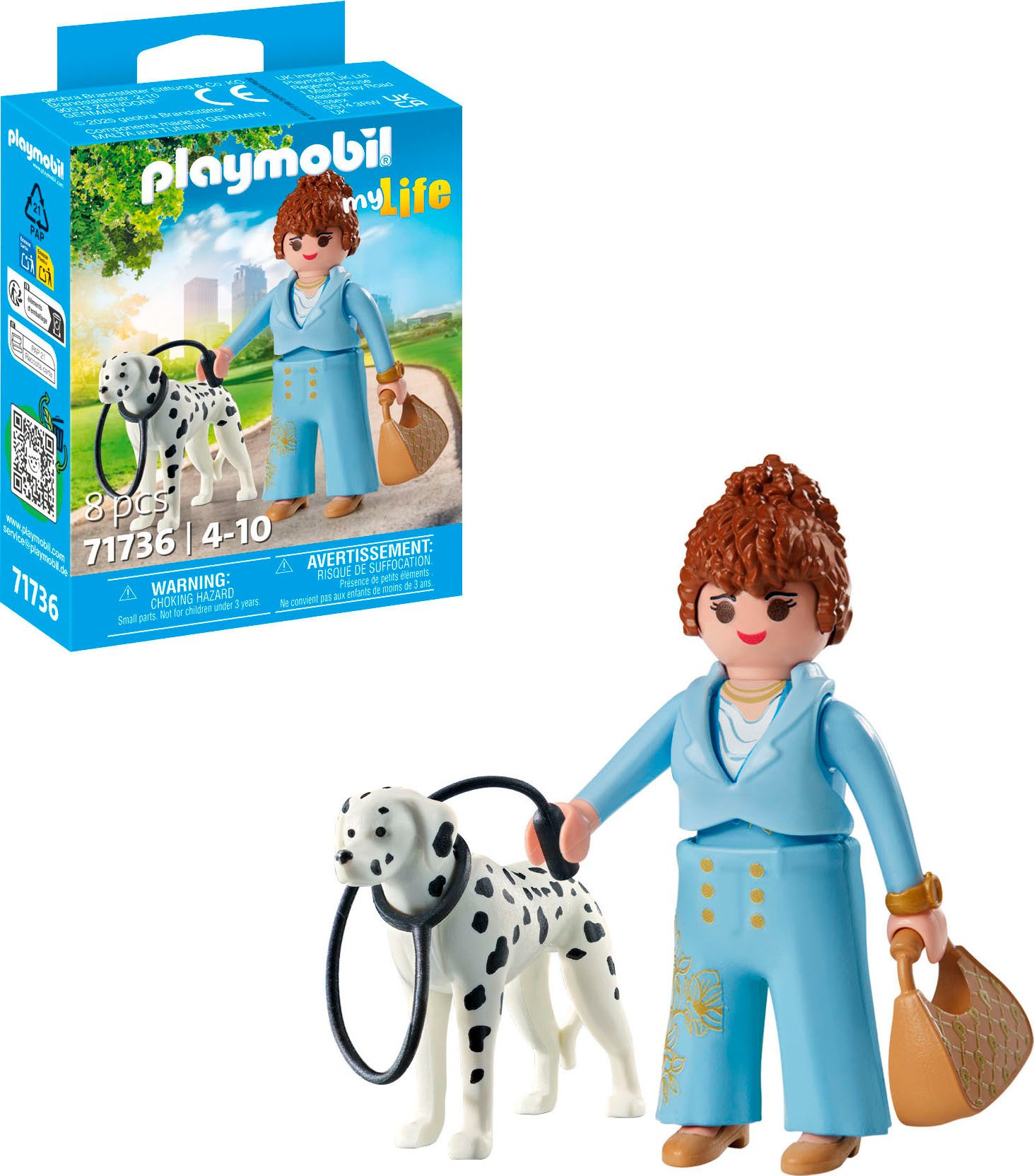 Playmobil® Managerin mit Dalmatiner (71736), Playmobil My Life Konstruktion günstig online kaufen