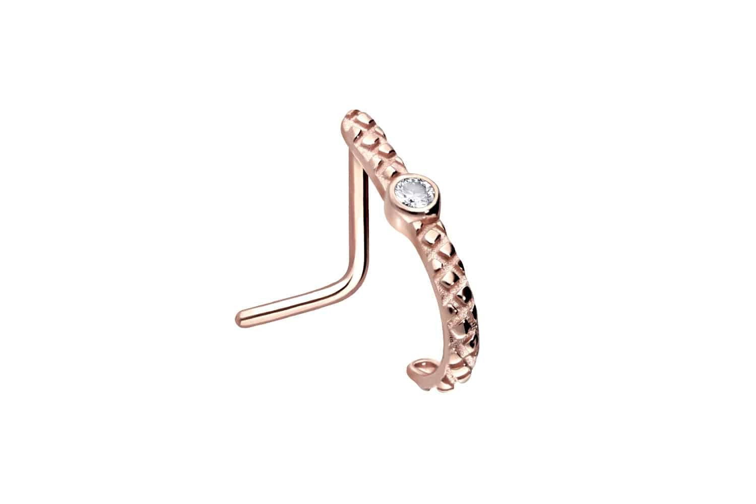 PIERCINGLINE Nasenpiercing Chirurgenstahl Nasenstecker KRISTALL (Nasensteck günstig online kaufen